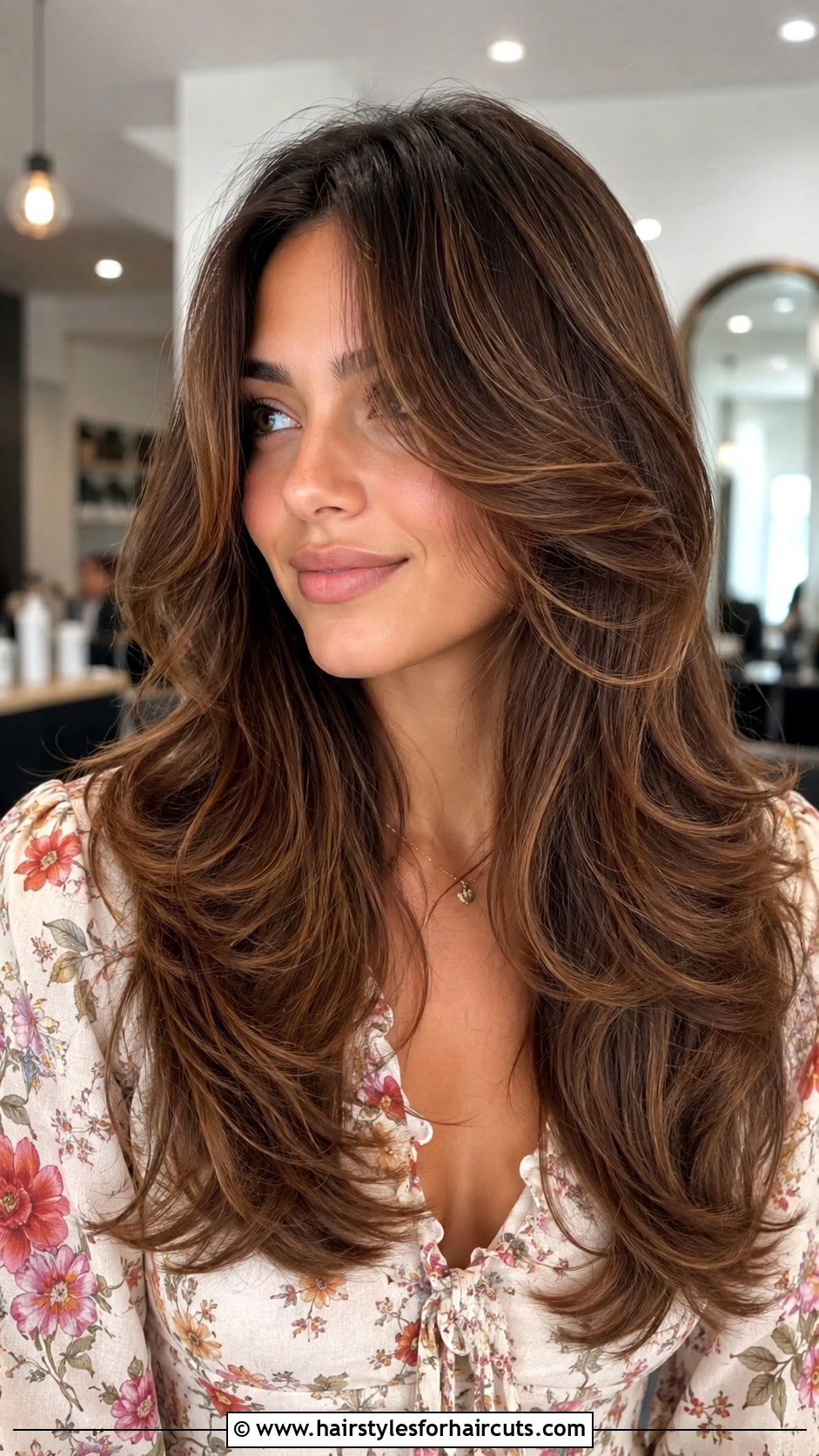 Layered Butterfly Haircut With Loose Waves - 25 butterfly haircuts unstyled wavy hair - 25 butterfly haircuts unstyled wavy hair