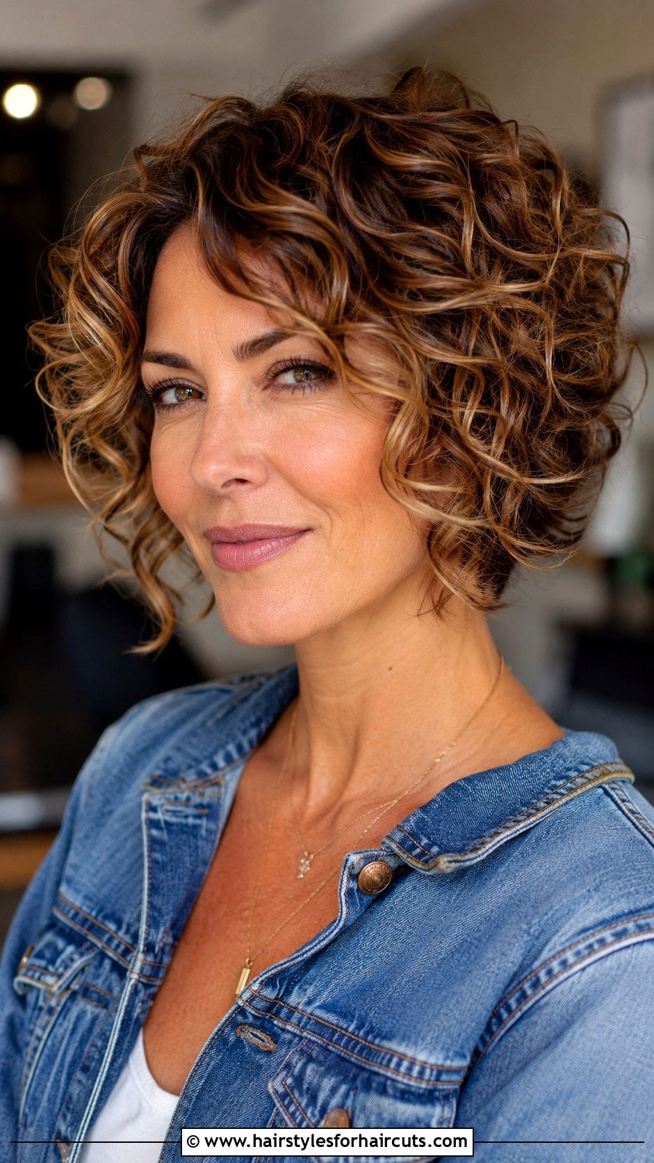 Layered Curly Bob - 25 good haircuts for curly hair women - 25 good haircuts for curly hair women