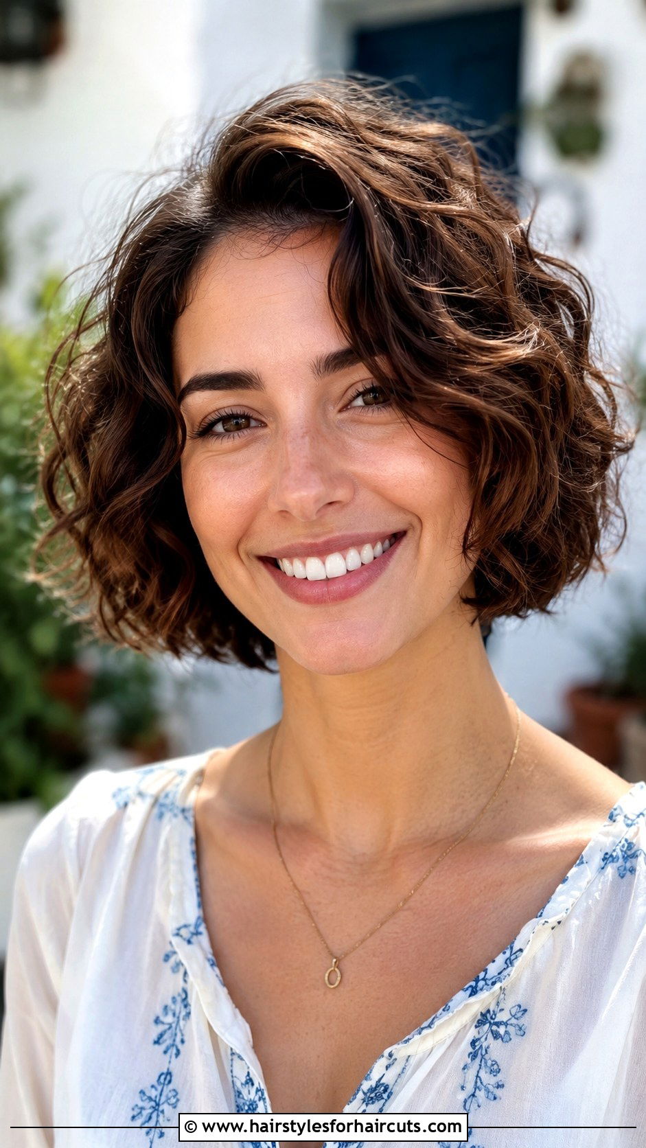 Layered Curly Bob - 25 chin length haircuts for curly hair - 25 chin length haircuts for curly hair