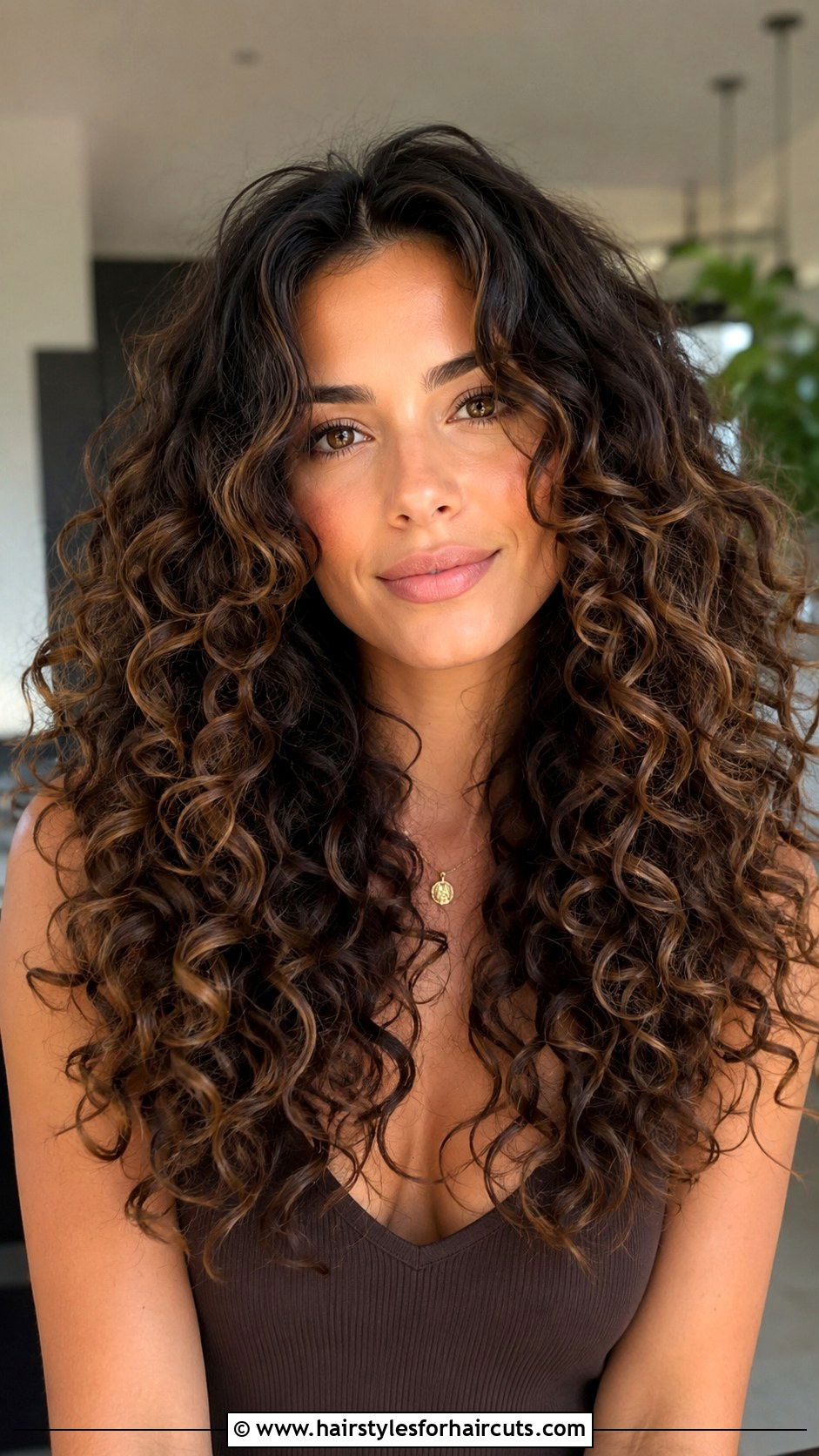 Layered Curly Hair With Middle Part - 25 curly haircuts in layers - 25 curly haircuts in layers