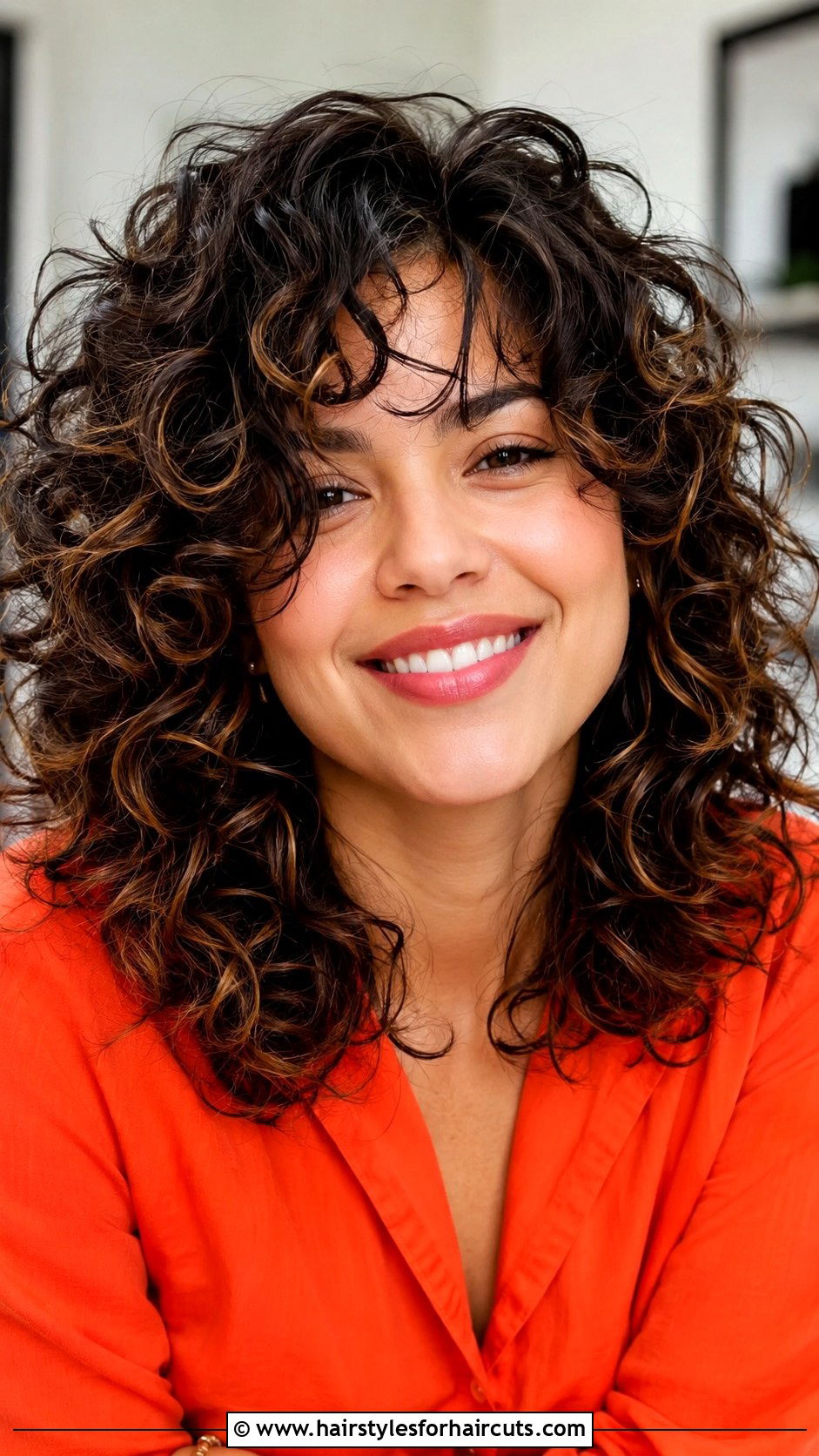 Layered Curly Haircut - 25 face framing haircuts - 25 face framing haircuts