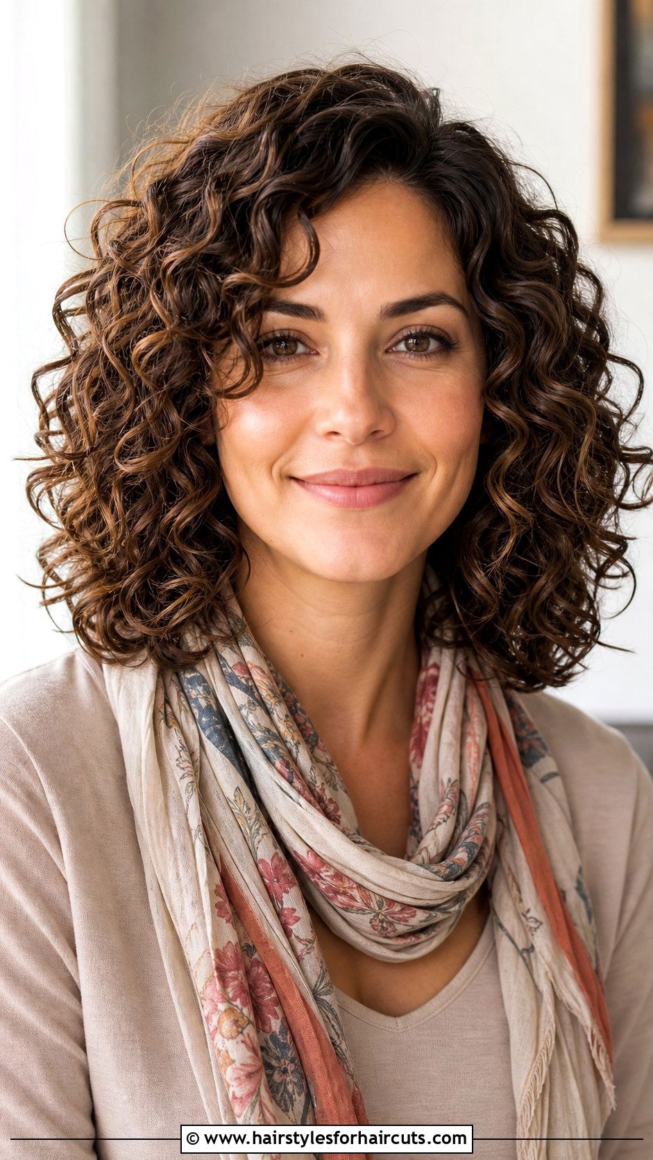Layered Curly Lob - 25 women curly hairstyles - 25 women curly hairstyles