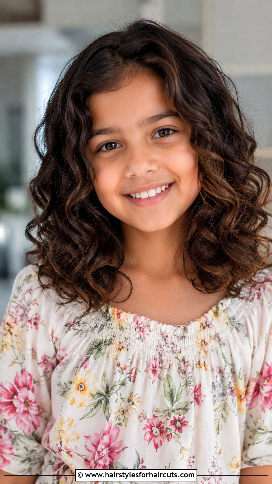 Layered Curly Lob - 25 haircuts for curly hair girl kid - 25 haircuts for curly hair girl kid