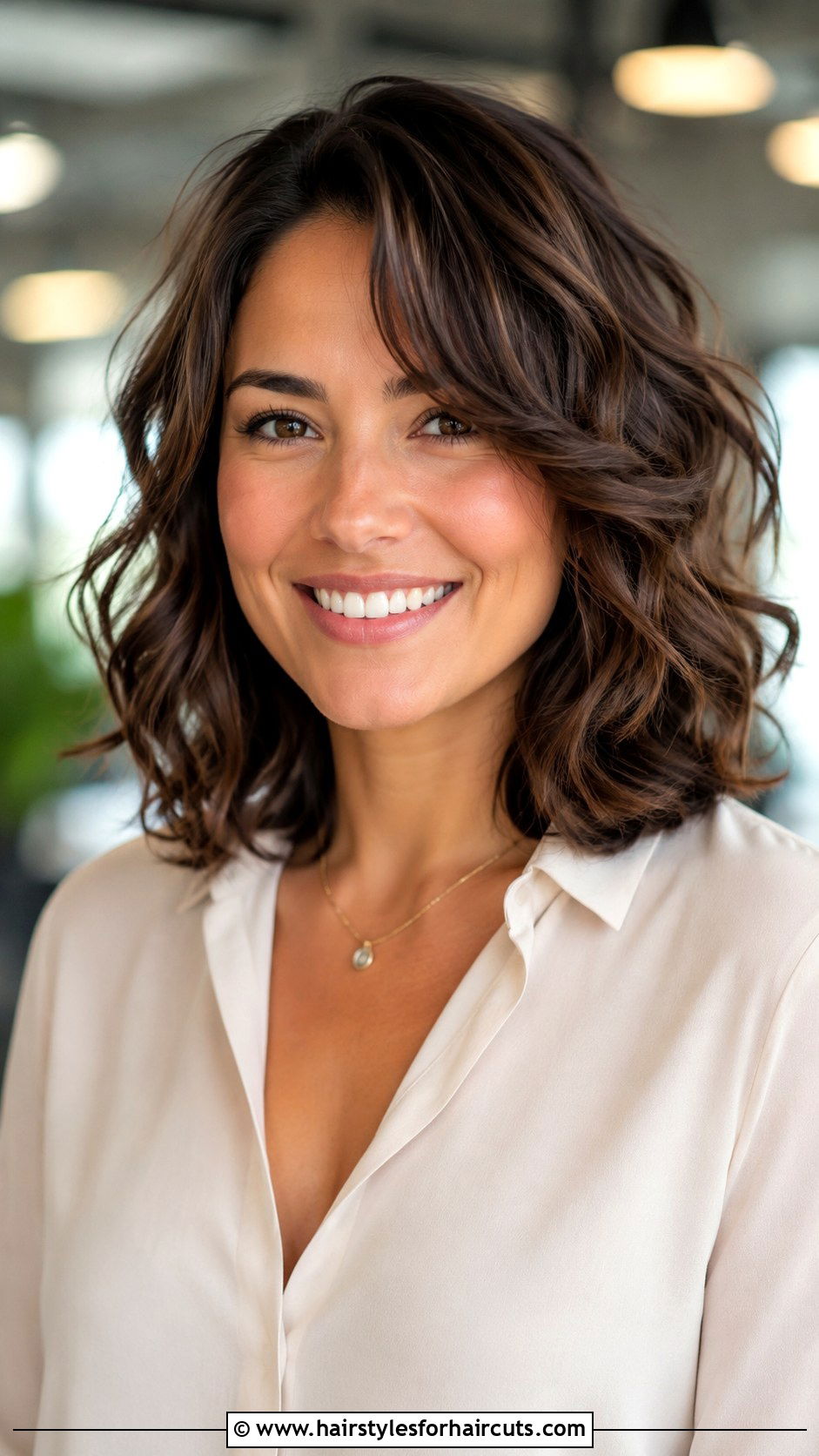 Layered Curly Lob - 25 best hairstyles for thin curly hair - 25 best hairstyles for thin curly hair