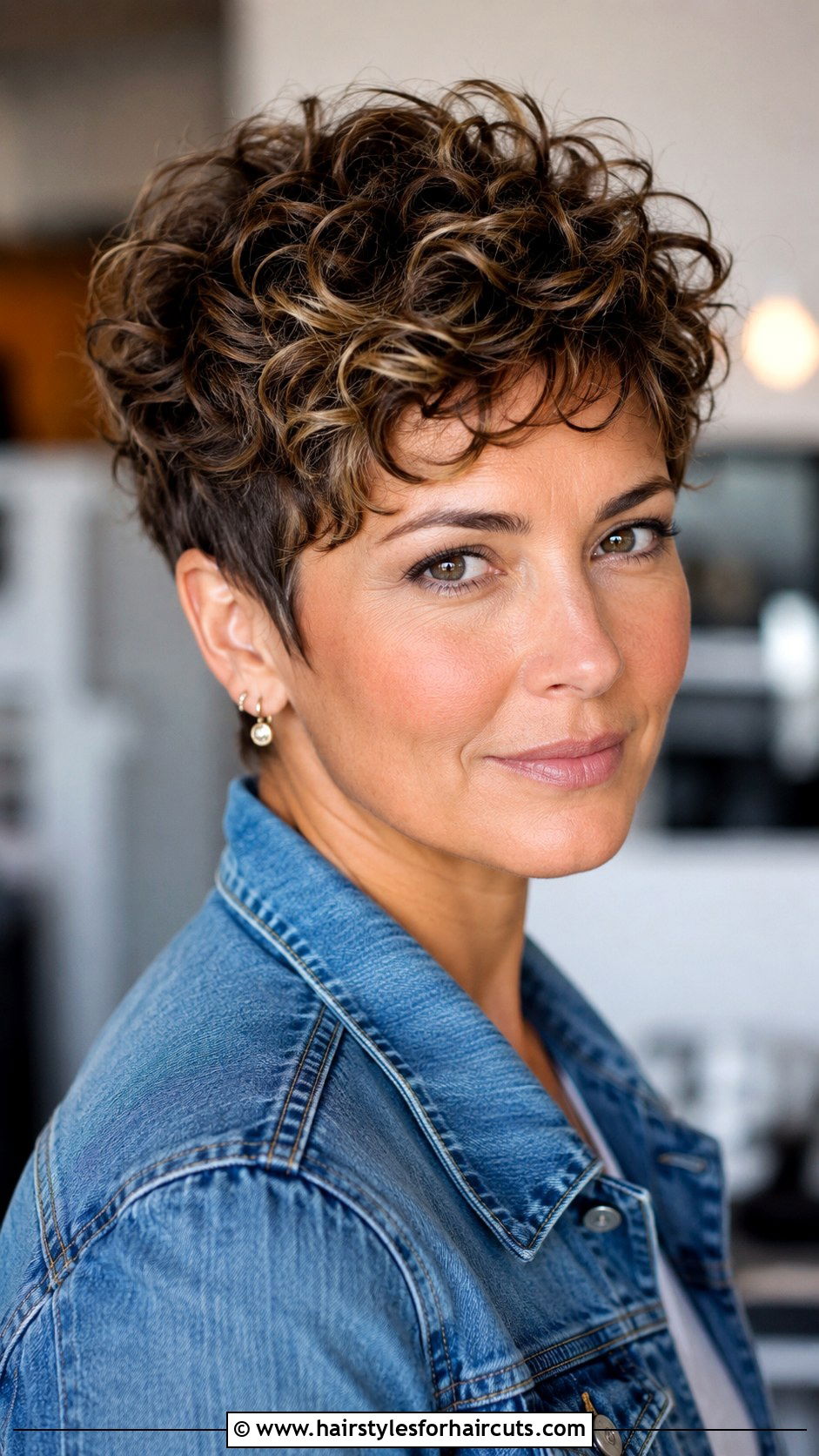 Layered Curly Pixie - 25 curly hairstyles for fine hair - 25 curly hairstyles for fine hair
