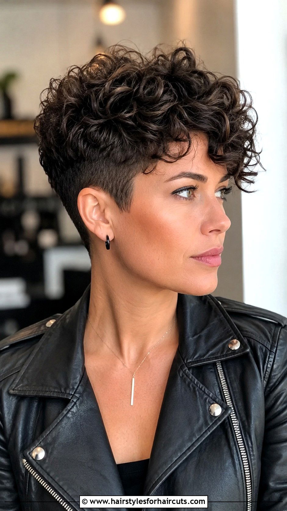 Layered Curly Pixie Cut - 25 haircuts for round faces and curly hair - 25 haircuts for round faces and curly hair