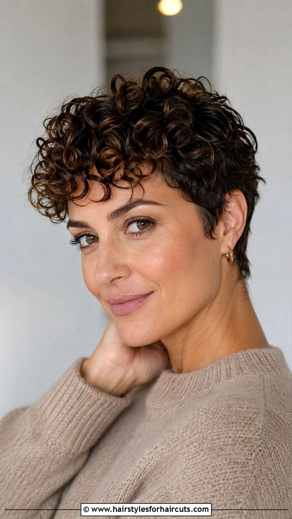 Layered Curly Pixie Cut - 25 pixie haircuts for curly hair - 25 pixie haircuts for curly hair