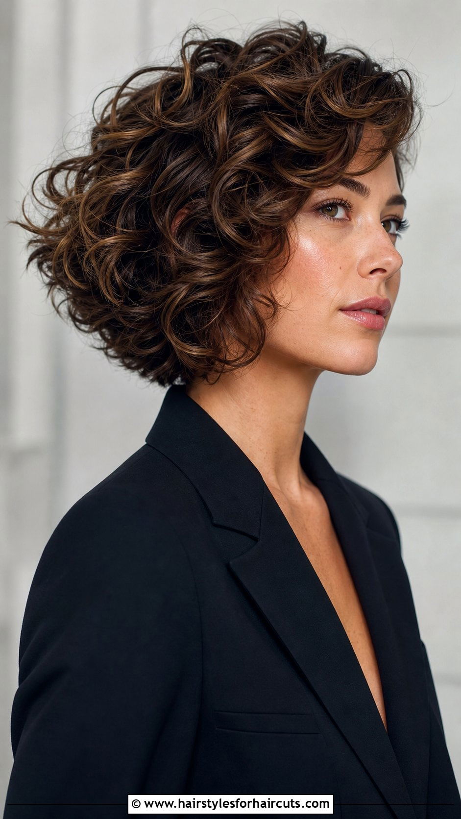Layered Curly Wedge Cut - 25 frizzy hair edgy short curly haircuts - 25 frizzy hair edgy short curly haircuts