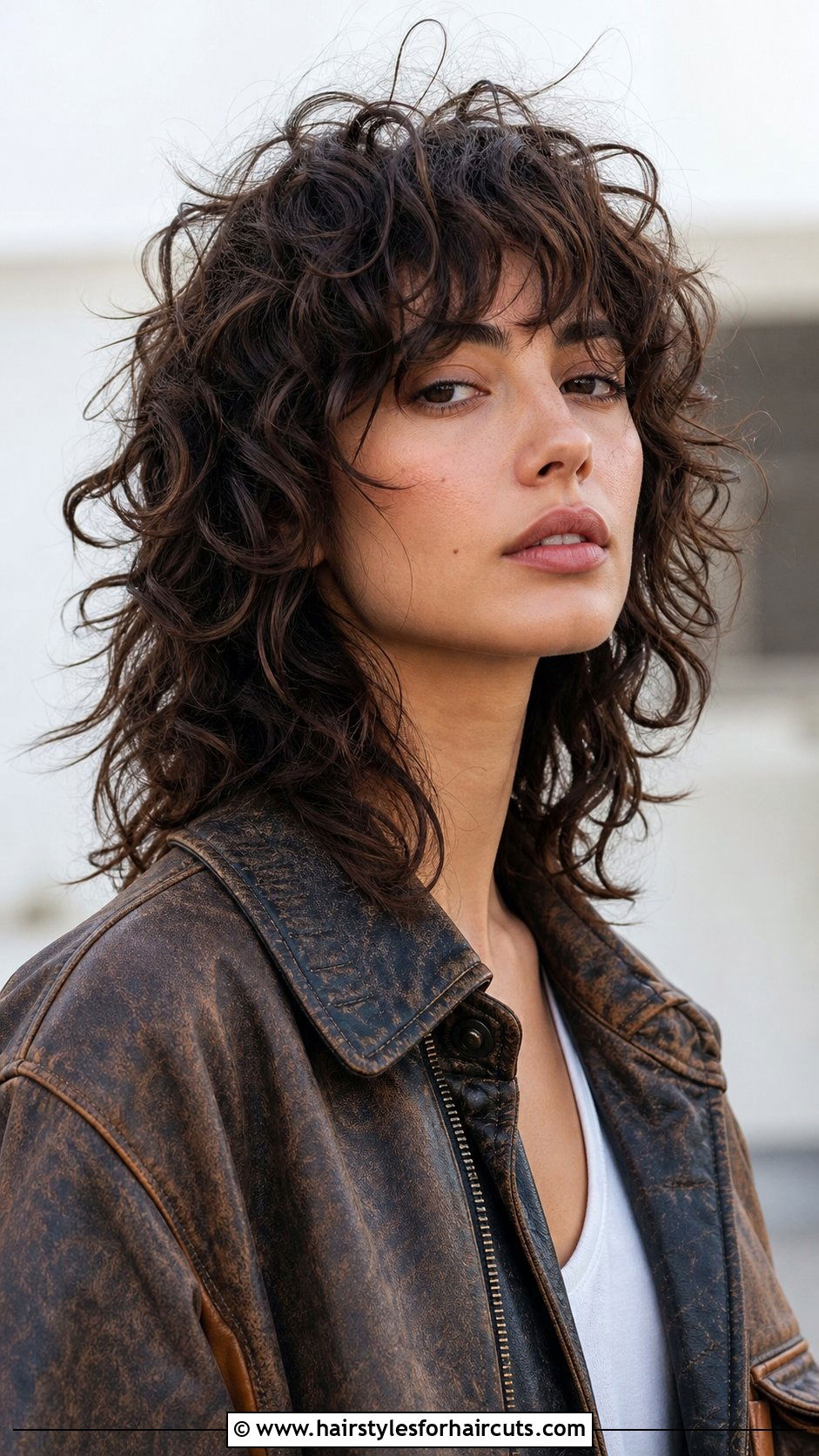 Layered Curly Wolf Cut Haircut - 25 haircuts for curly fine hair - 25 haircuts for curly fine hair