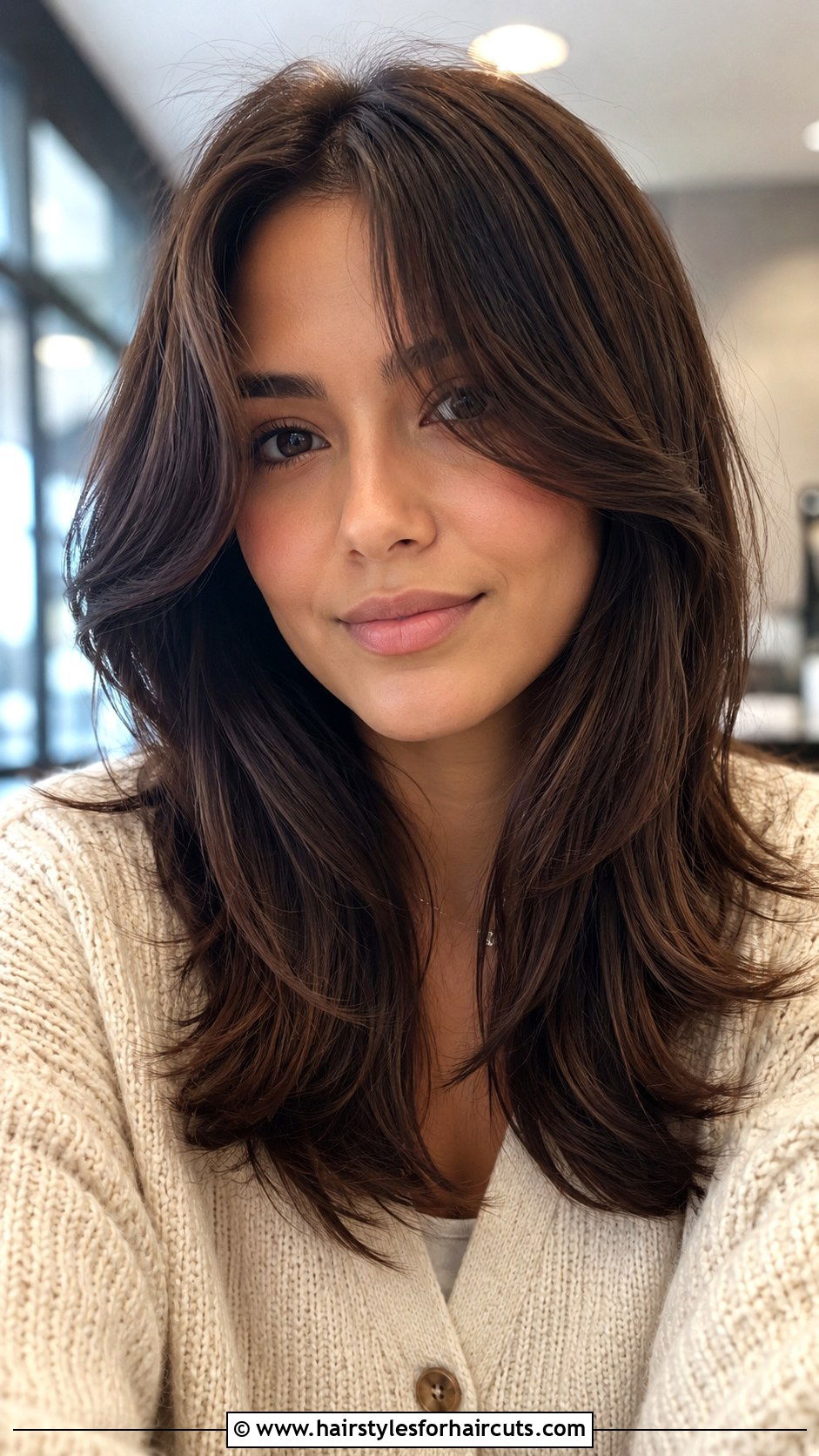 Layered Curtain Bangs Haircut - 25 haircuts for women layers - 25 haircuts for women layers