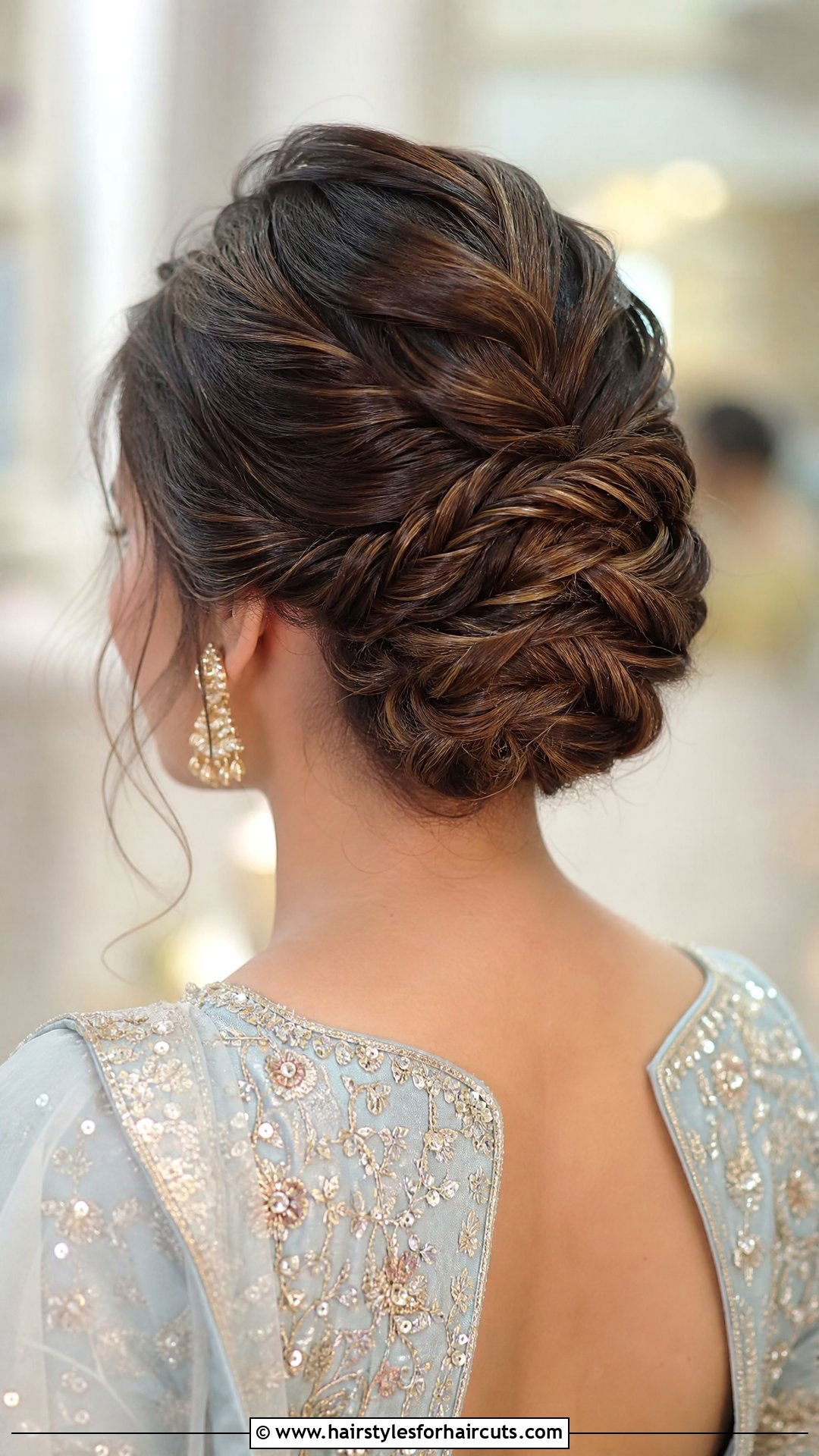 Layered Fishtail Updo - 25 long hair pakistani party hairstyles - 25 long hair pakistani party hairstyles