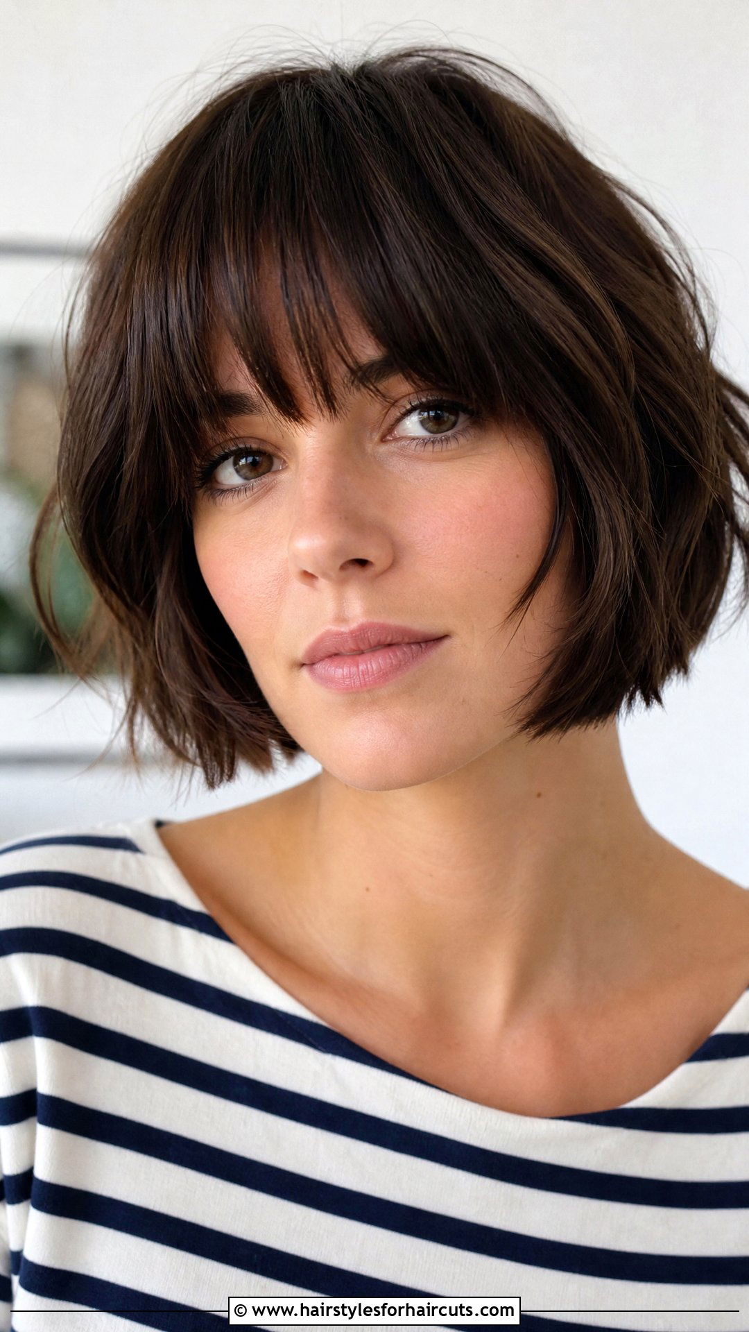 Layered French Bob With Bangs - 25 layer haircuts with bangs - 25 layer haircuts with bangs