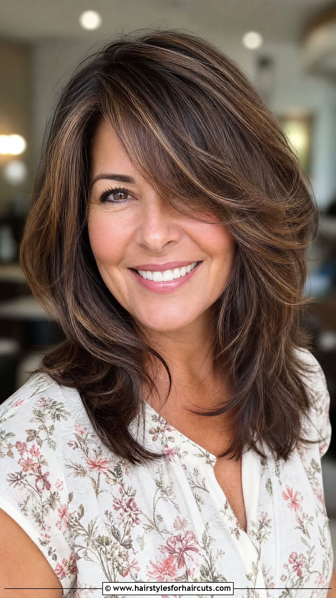 Layered Haircut With Side Bangs - 25 lots of layers haircuts for medium hair - 25 lots of layers haircuts for medium hair