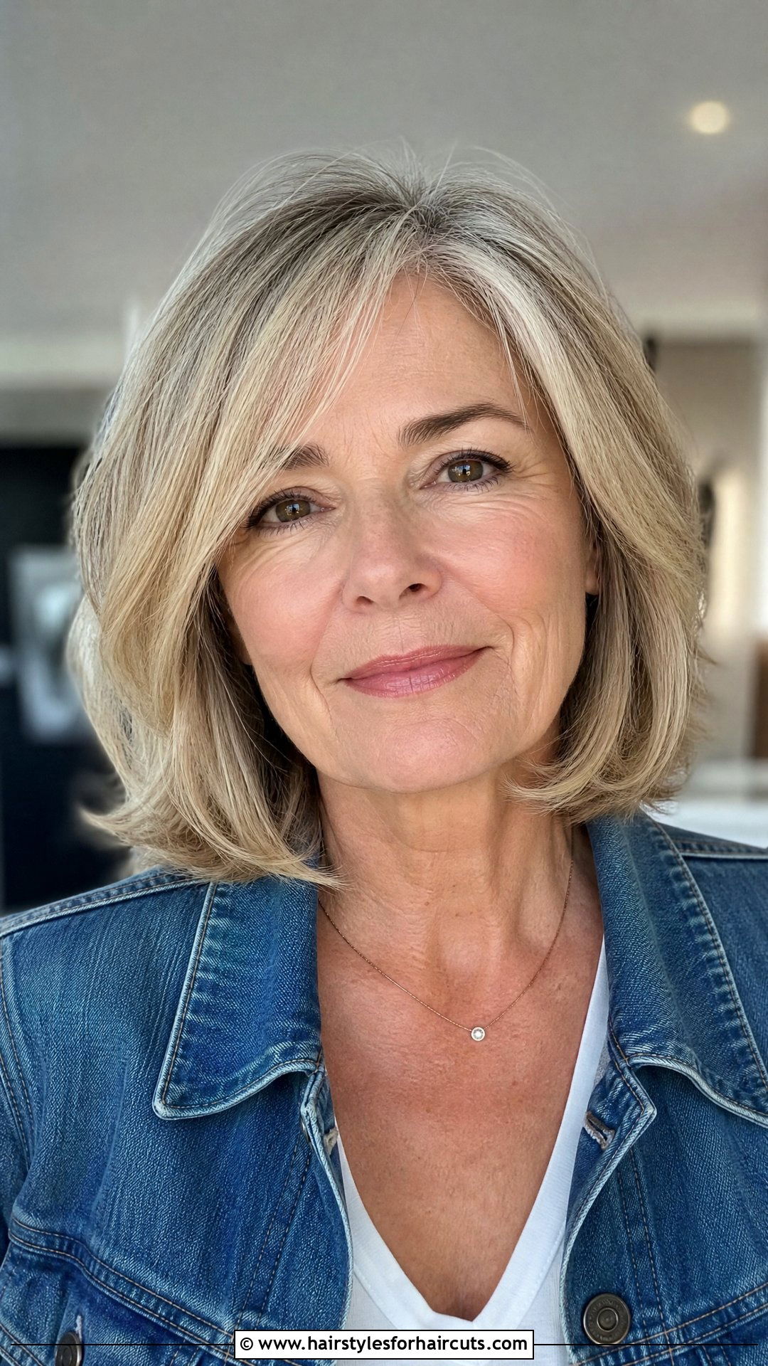 Layered Lob - 25 womens haircuts over 50 thin hair - 25 women's haircuts over 50 thin hair