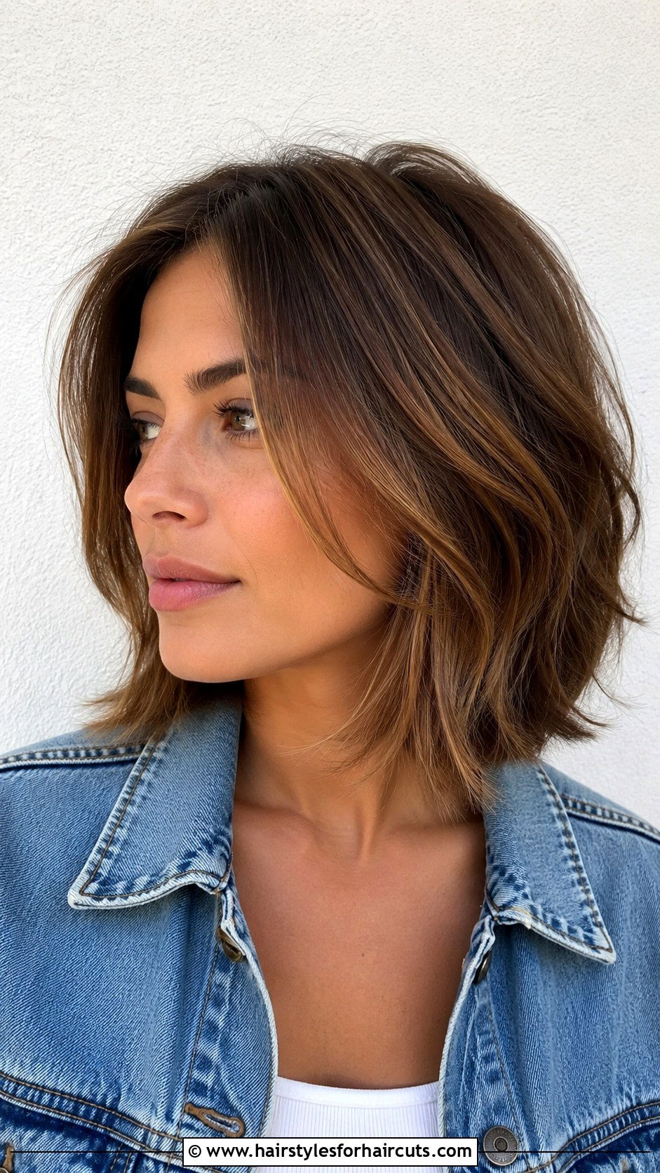 Layered Lob With 4 Inches Off - 25 4 inches of haircuts off - 25 4 inches of haircuts off