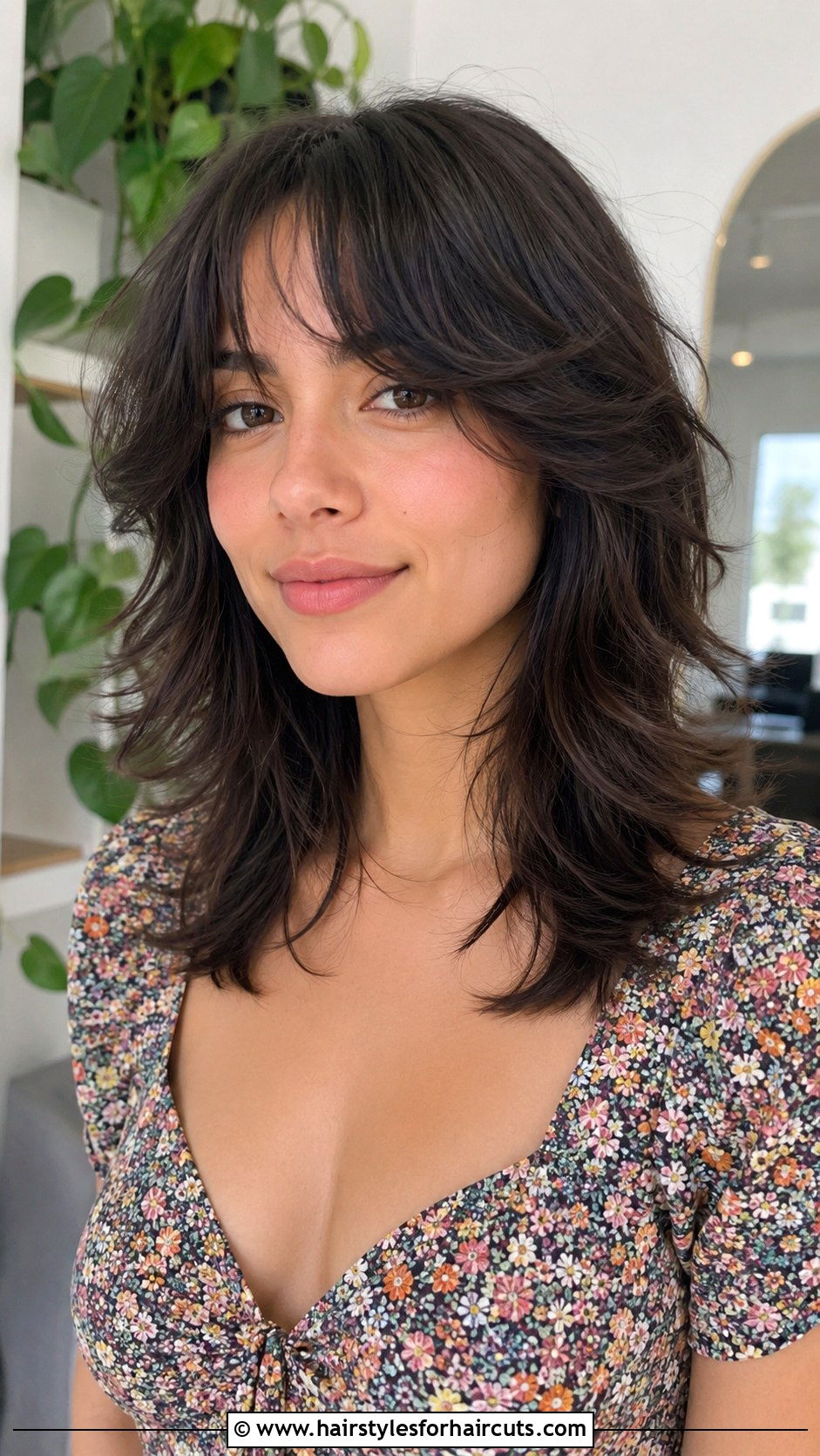 Layered Long Hair With Wispy Bangs - 25 bang hairstyles for thin hair - 25 bang hairstyles for thin hair
