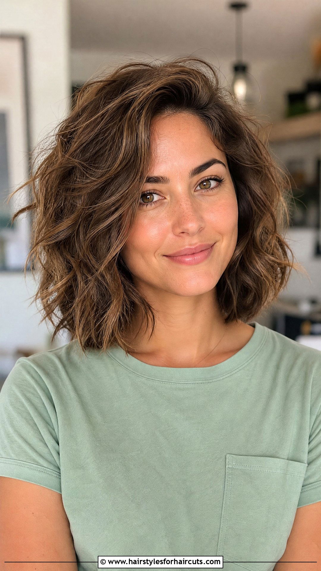Layered Medium Bob - 25 medium haircuts for thick curly hair - 25 medium haircuts for thick curly hair