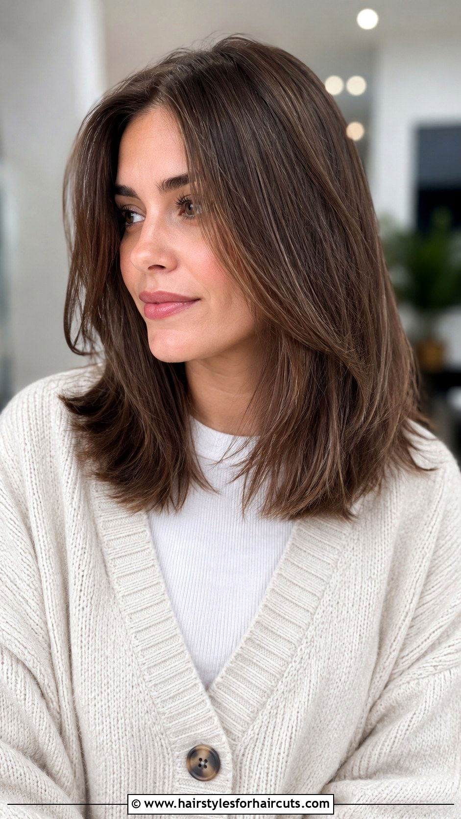 Layered Medium Cut - 25 haircuts for oval face straight hair - 25 haircuts for oval face straight hair