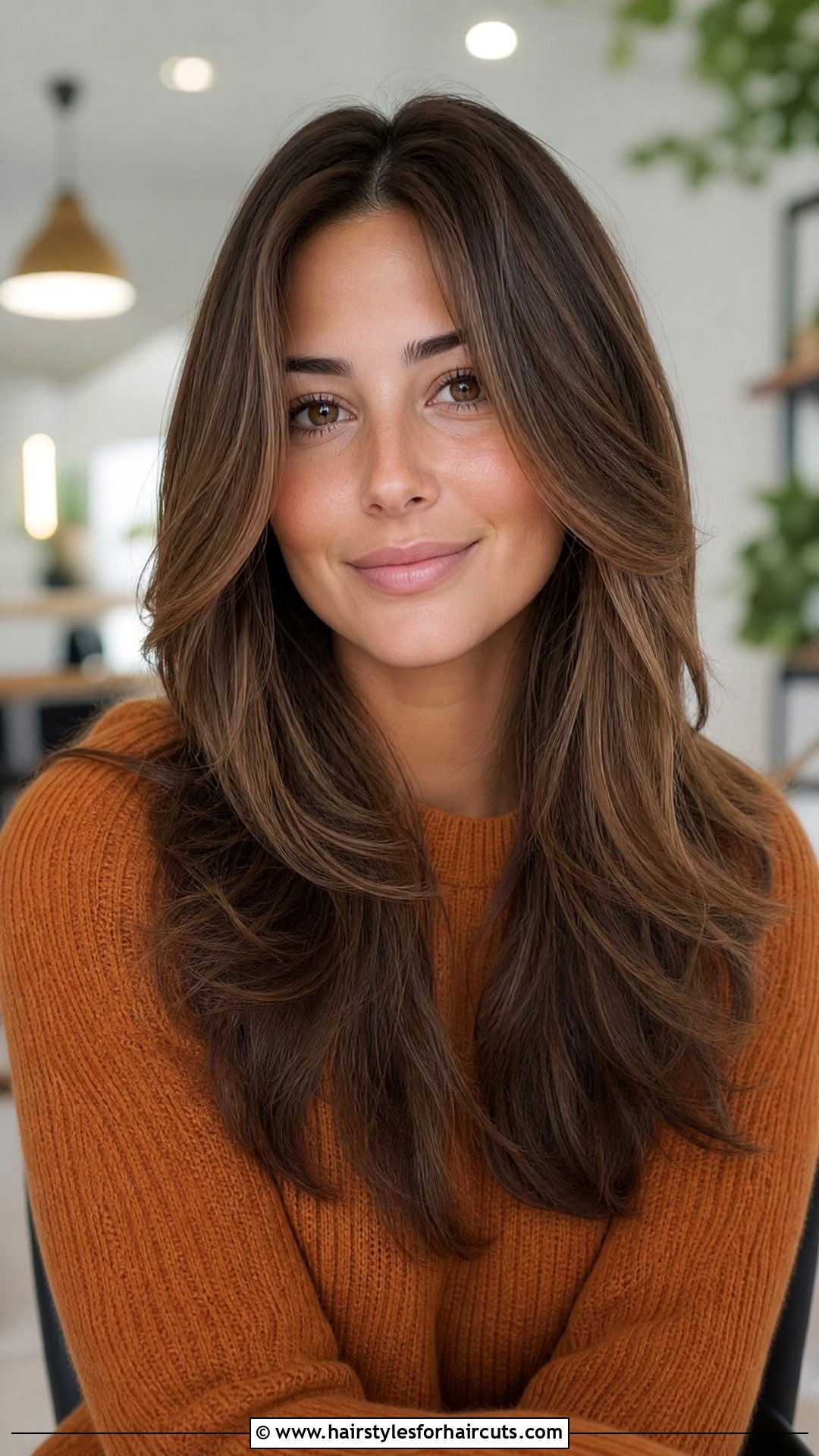 Layered Middle Part Flow Haircut - 25 flow haircuts straight hair - 25 flow haircuts straight hair