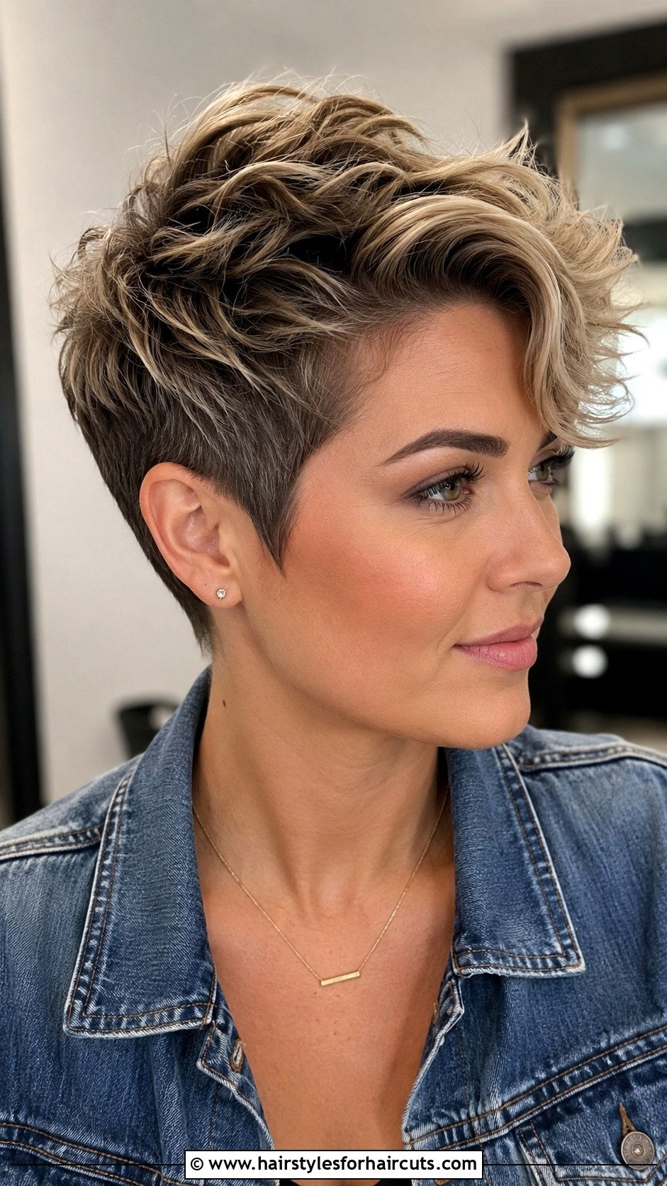 Layered Pixie - 25 short haircuts for wavy frizzy hair - 25 short haircuts for wavy frizzy hair