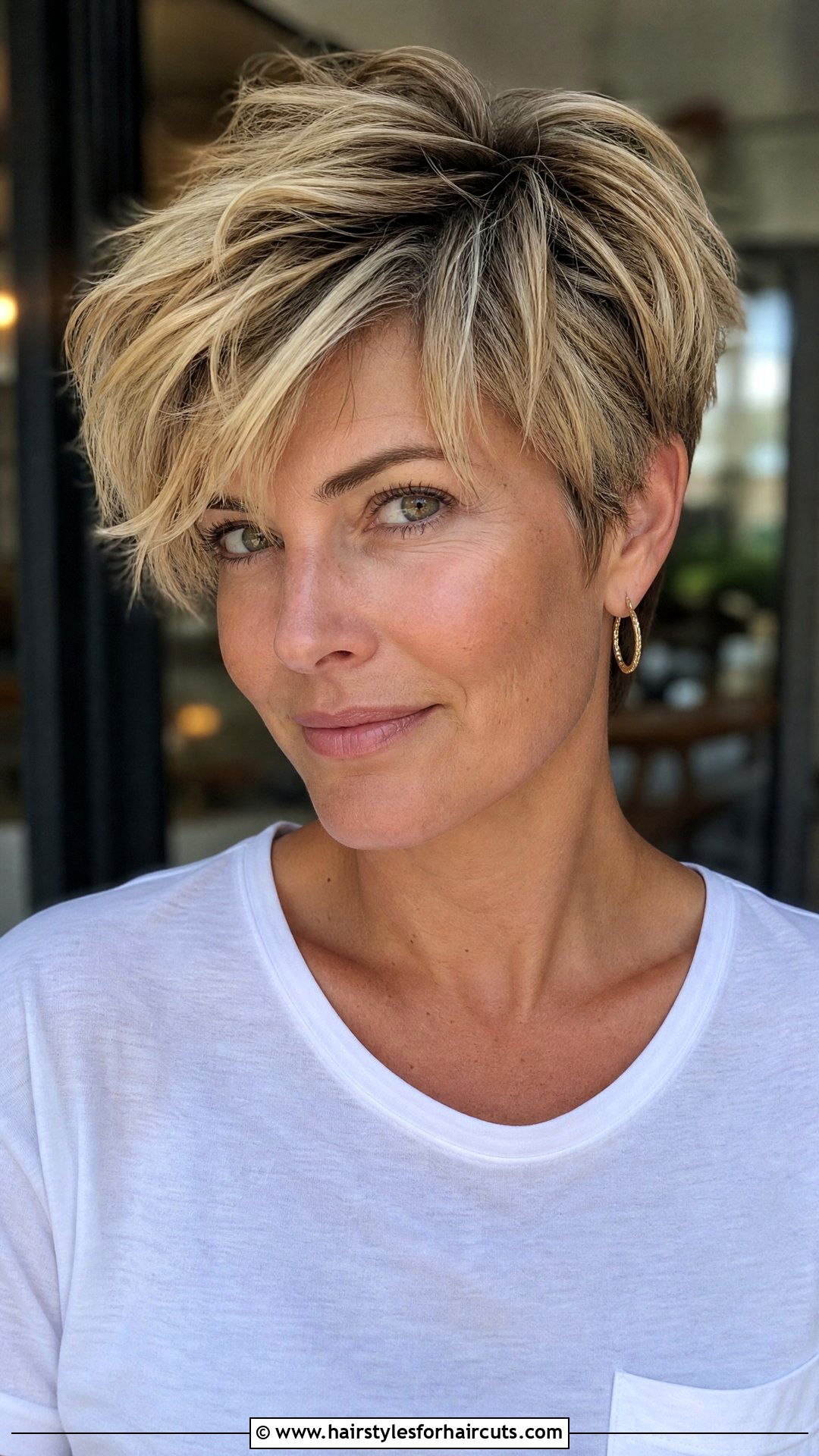 Layered Pixie Cut - 25 hairstyles for big forehead and thin hair - 25 hairstyles for big forehead and thin hair