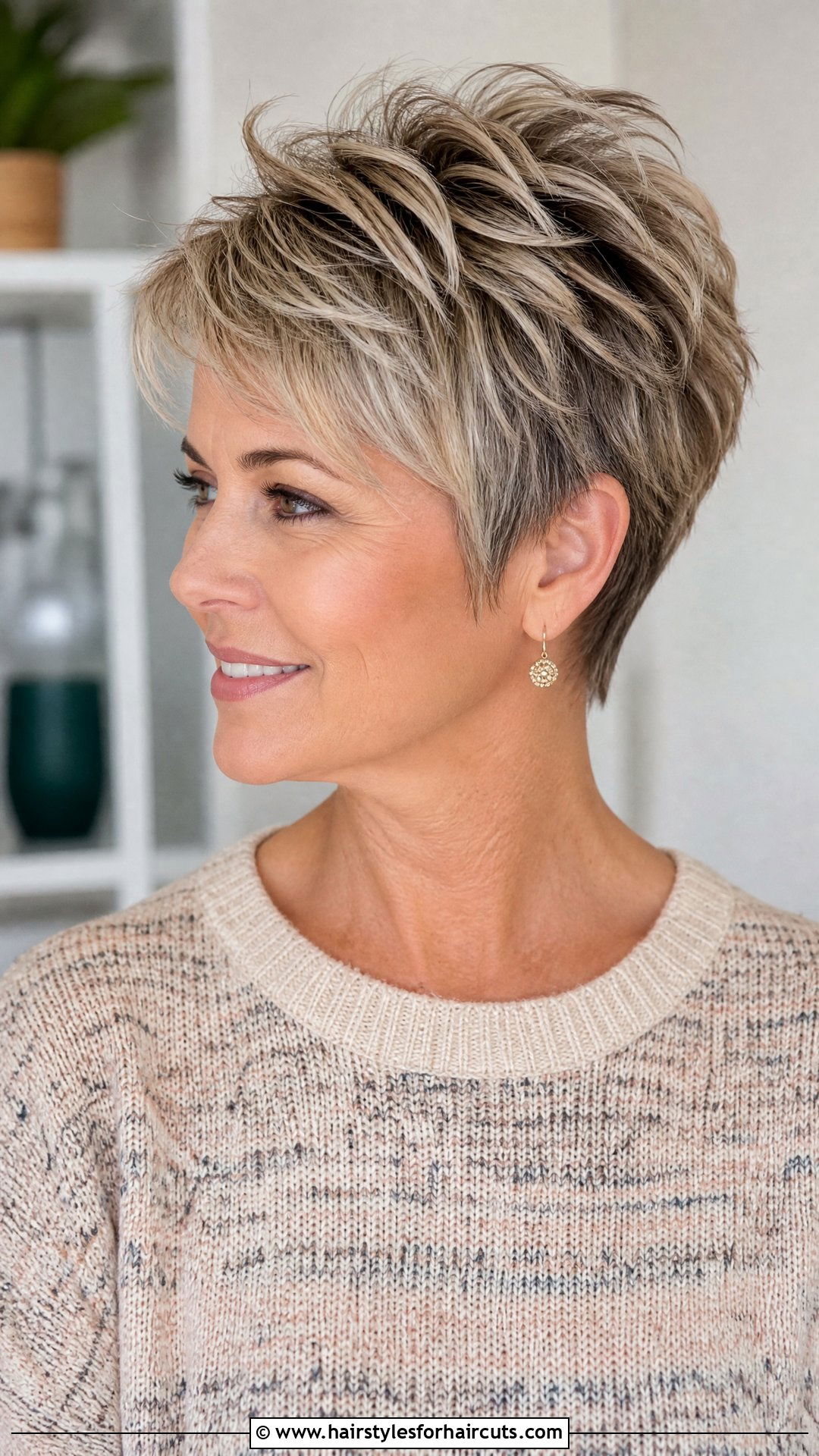 Layered Pixie Haircut - 25 haircuts for flat heads - 25 haircuts for flat heads