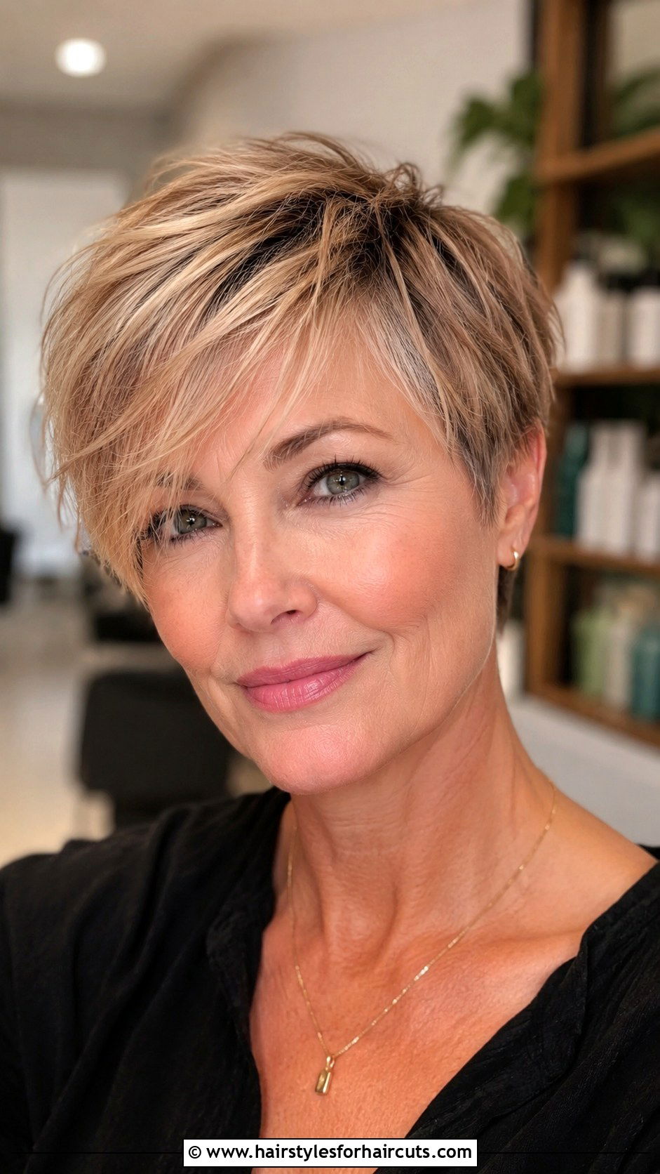 Layered Pixie with Long Bangs for Fine Hair - 25 layered fine hair low maintenance short haircuts - 25 layered fine hair low maintenance short haircuts