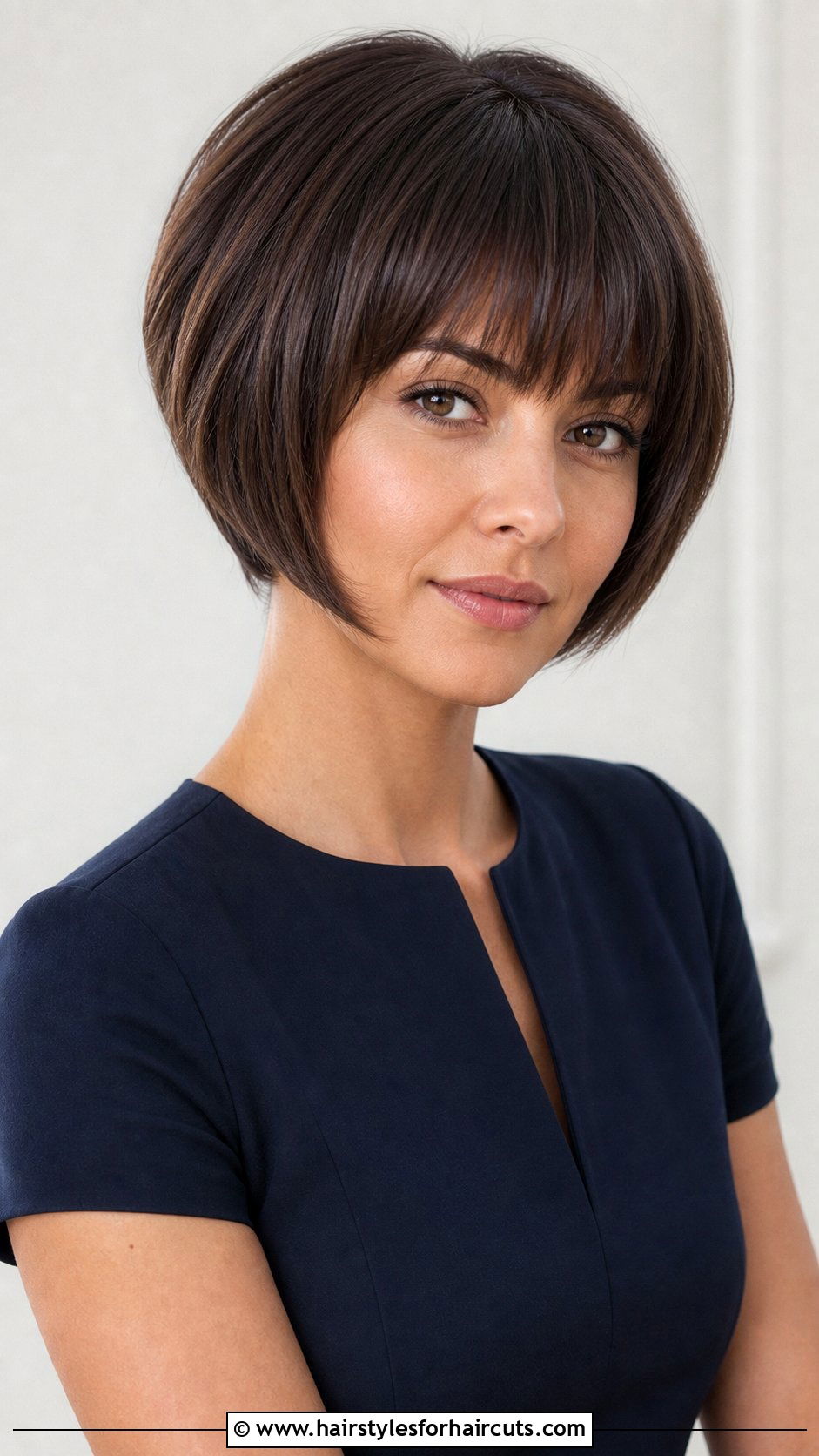 Layered Round Cut With Bangs - 25 hairstyles with bangs and layers - 25 hairstyles with bangs and layers