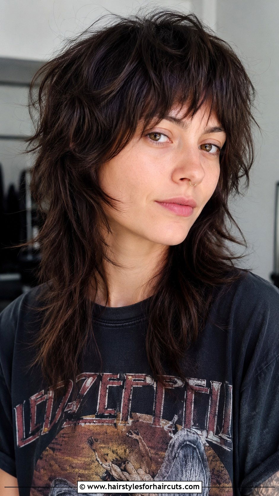 Layered Shag - 25 best haircuts for widows peak - 25 best haircuts for widows peak