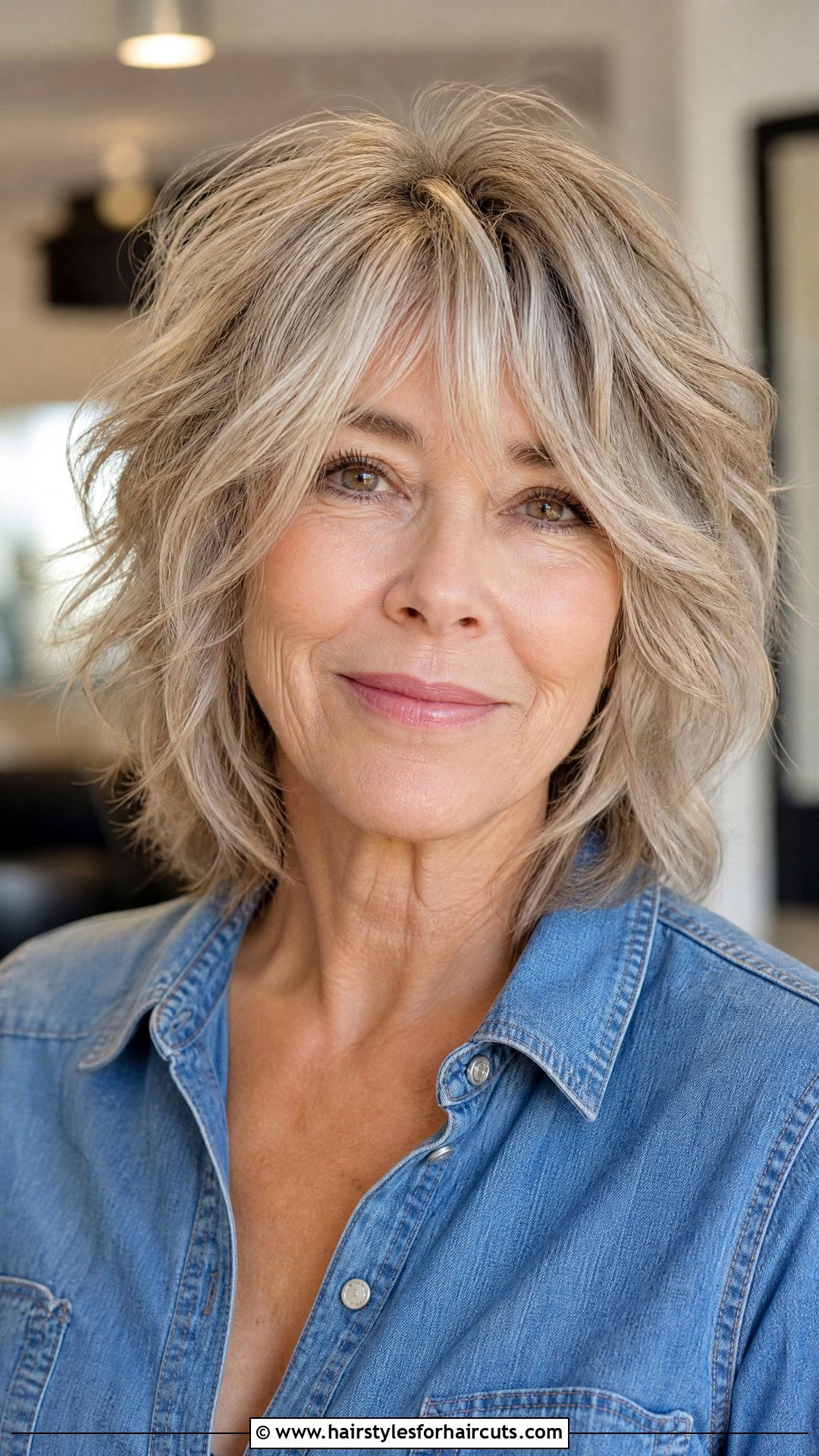 Layered Shag - 25 haircuts older women thin hair - 25 haircuts older women thin hair
