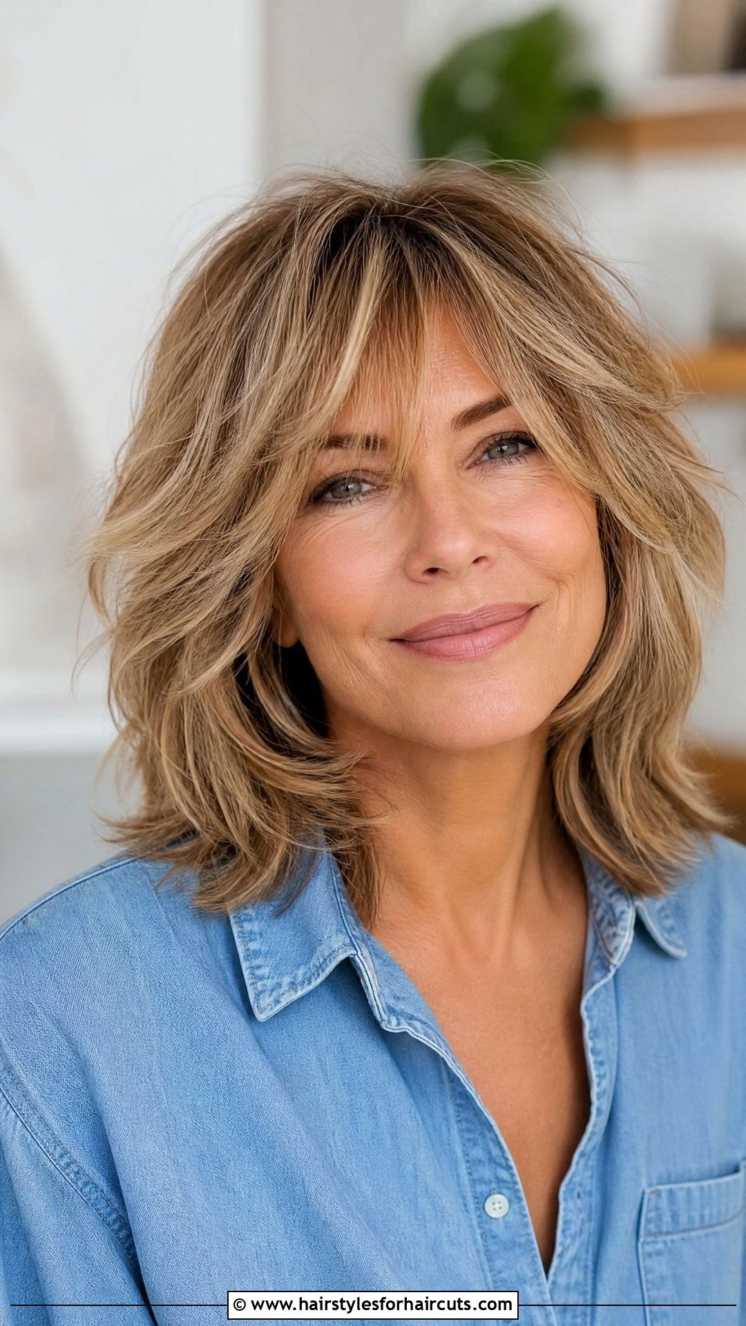 Layered Shag Haircut - 25 women hairstyles over 50 - 25 women hairstyles over 50