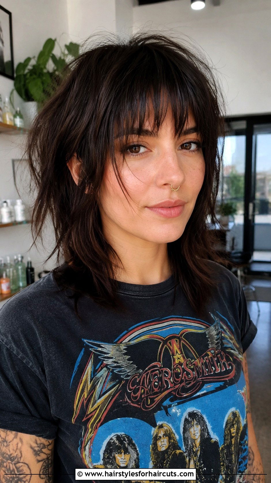 Layered Shag With Bangs - 25 hair thinning hairstyles - 25 hair thinning hairstyles