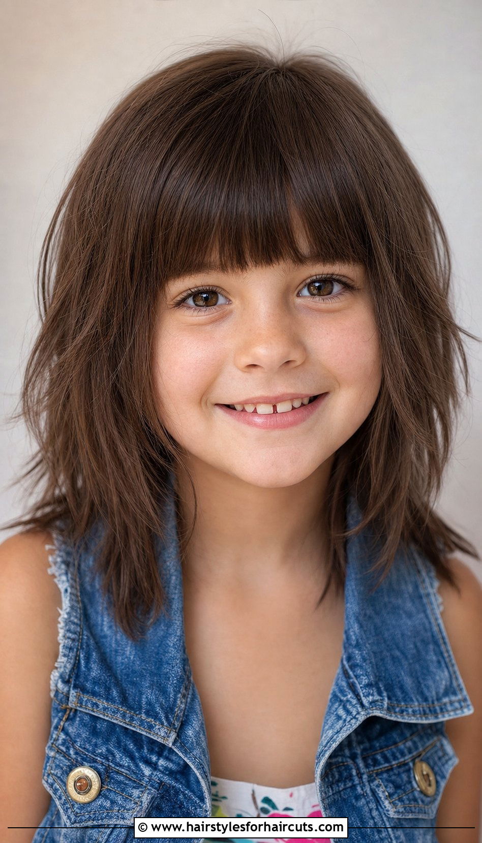 Layered Shag With Bangs - 25 layered little girl haircuts for wavy hair - 25 layered little girl haircuts for wavy hair