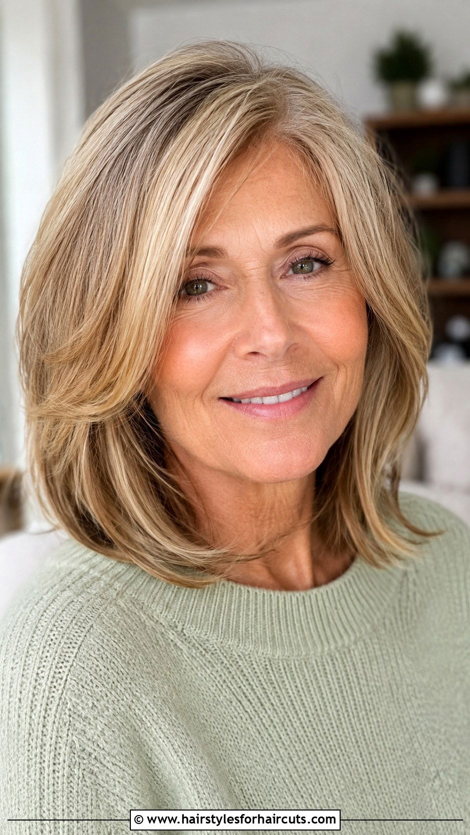 Layered Shoulder Length Cut - 25 hairstyles for thin hair women over 60 - 25 hairstyles for thin hair women over 60