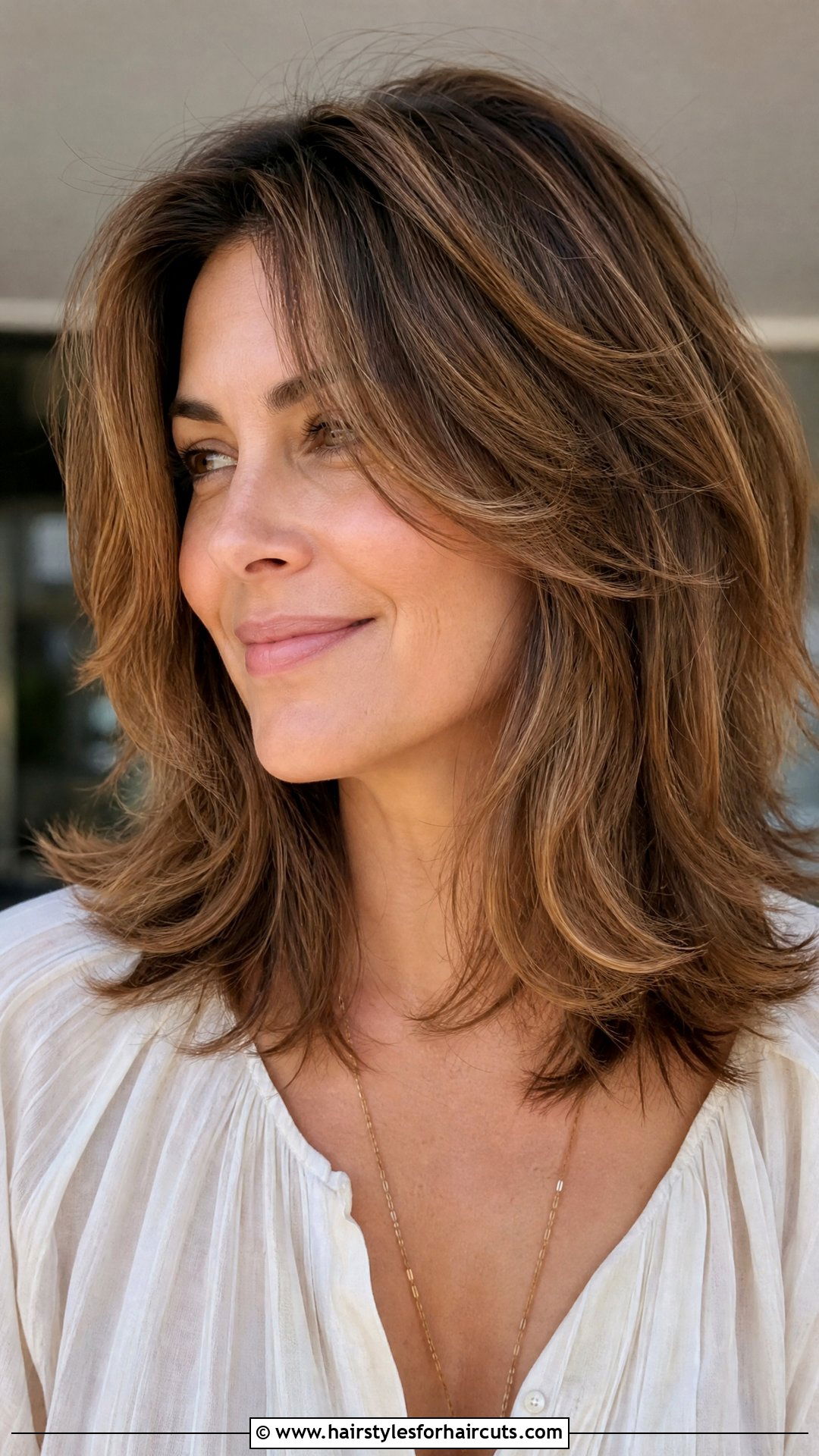 Layered Shoulder Length Hair - 25 soccer mom hairstyles - 25 soccer mom hairstyles