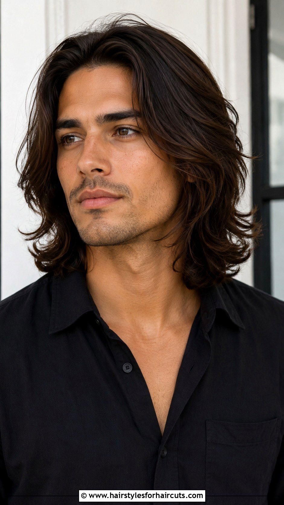 Layered Shoulder Length Hair - 25 70s hairstyles men - 25 70s hairstyles men