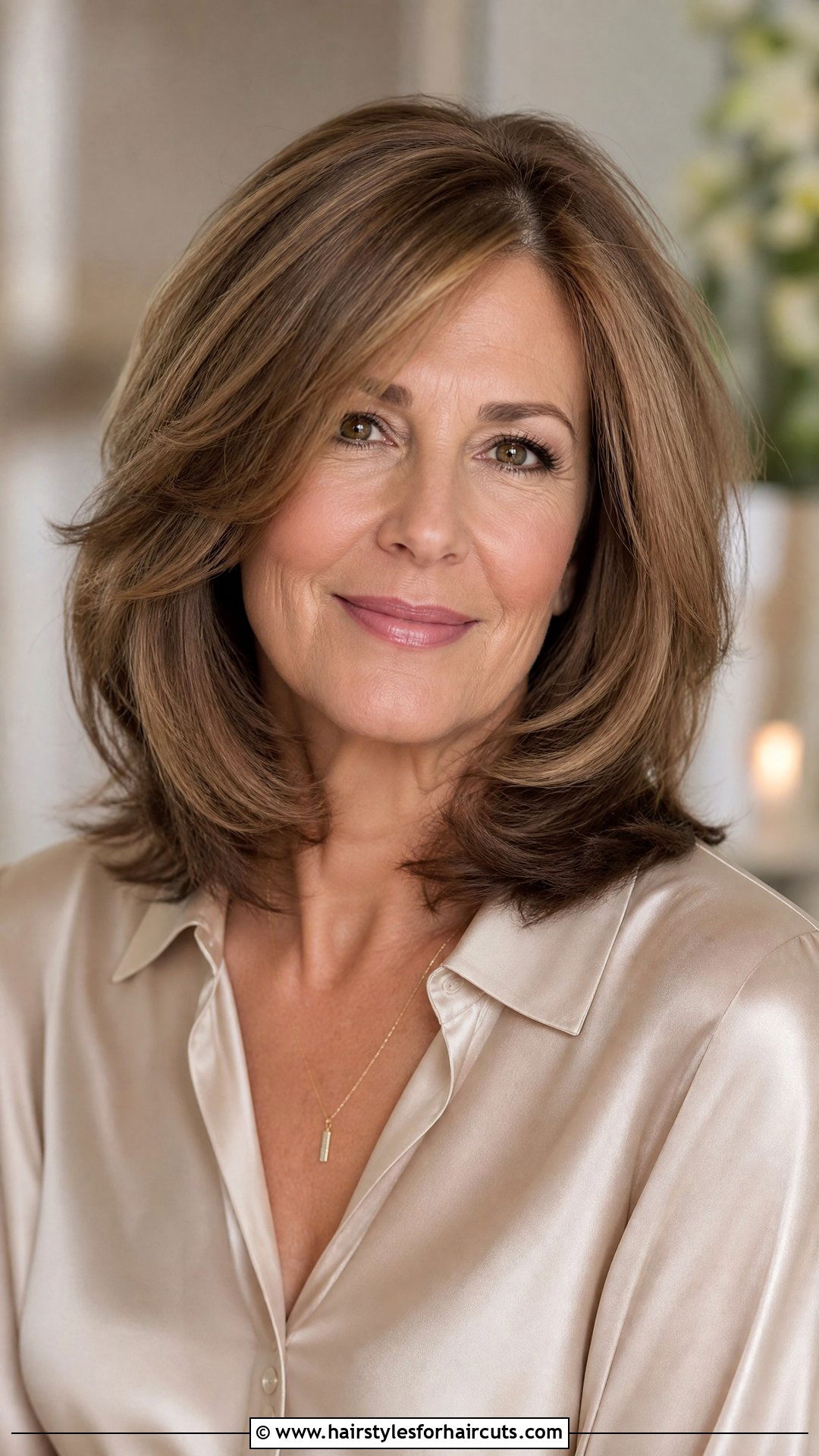 Layered Shoulder Length Haircut - 25 hairstyles for older women with thinning hair - 25 hairstyles for older women with thinning hair