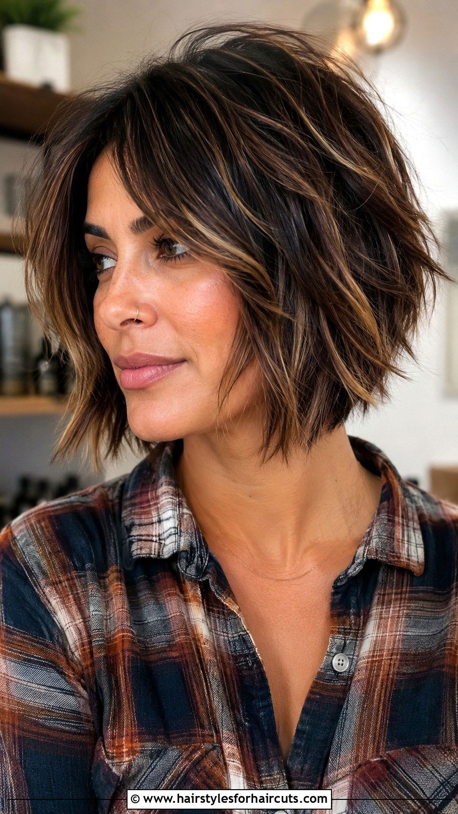 Layered Textured Bob - 25 short haircuts for women with layers - 25 short haircuts for women with layers