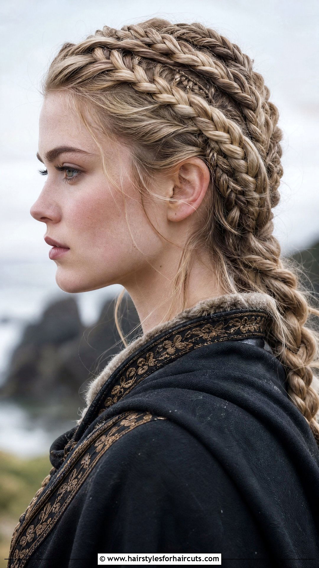 Layered Viking Braids - 25 womens viking hairstyles - 25 womens viking hairstyles