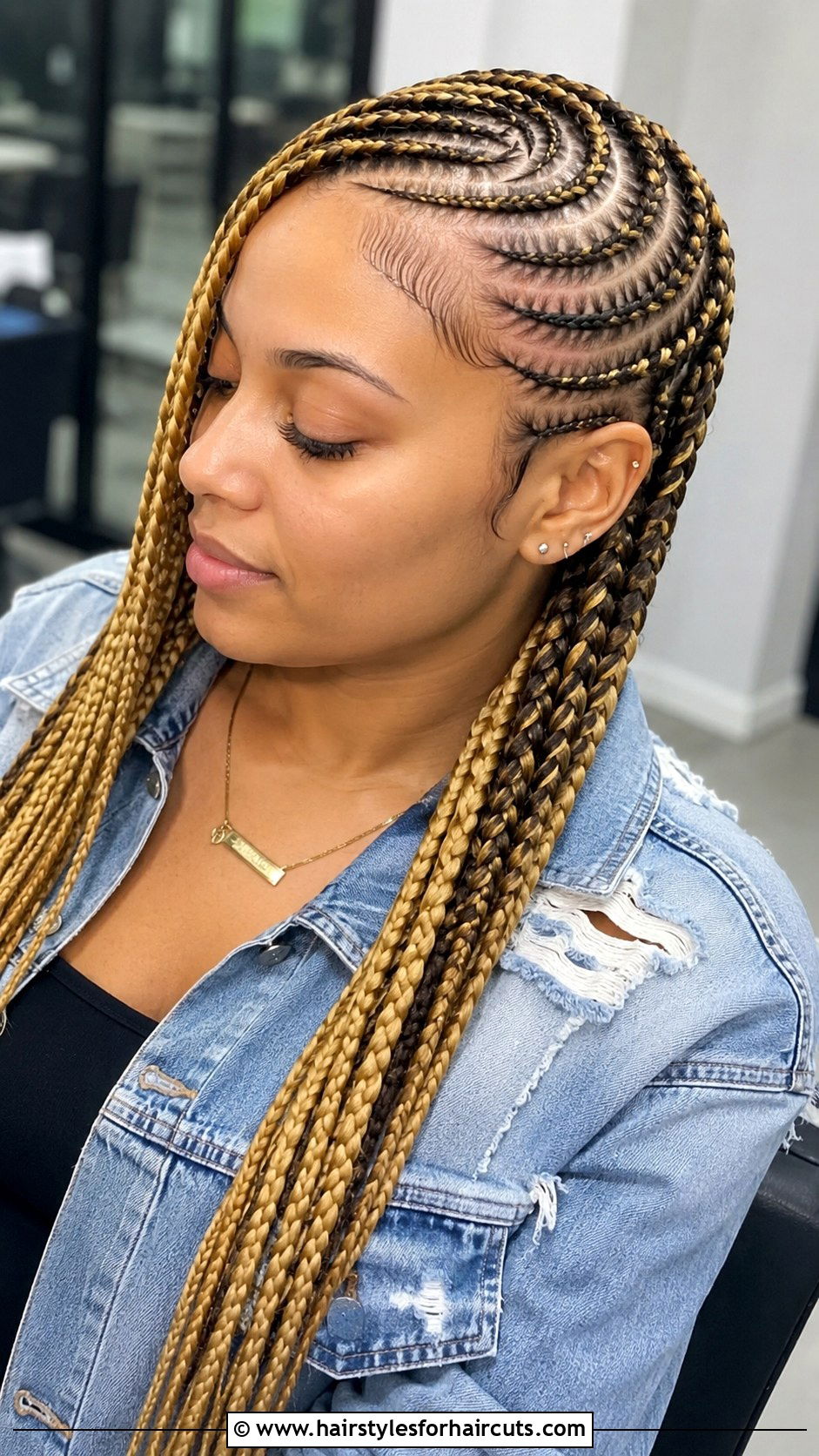 Lemonade Braids - 25 protective hairstyles for wavy hair - 25 protective hairstyles for wavy hair
