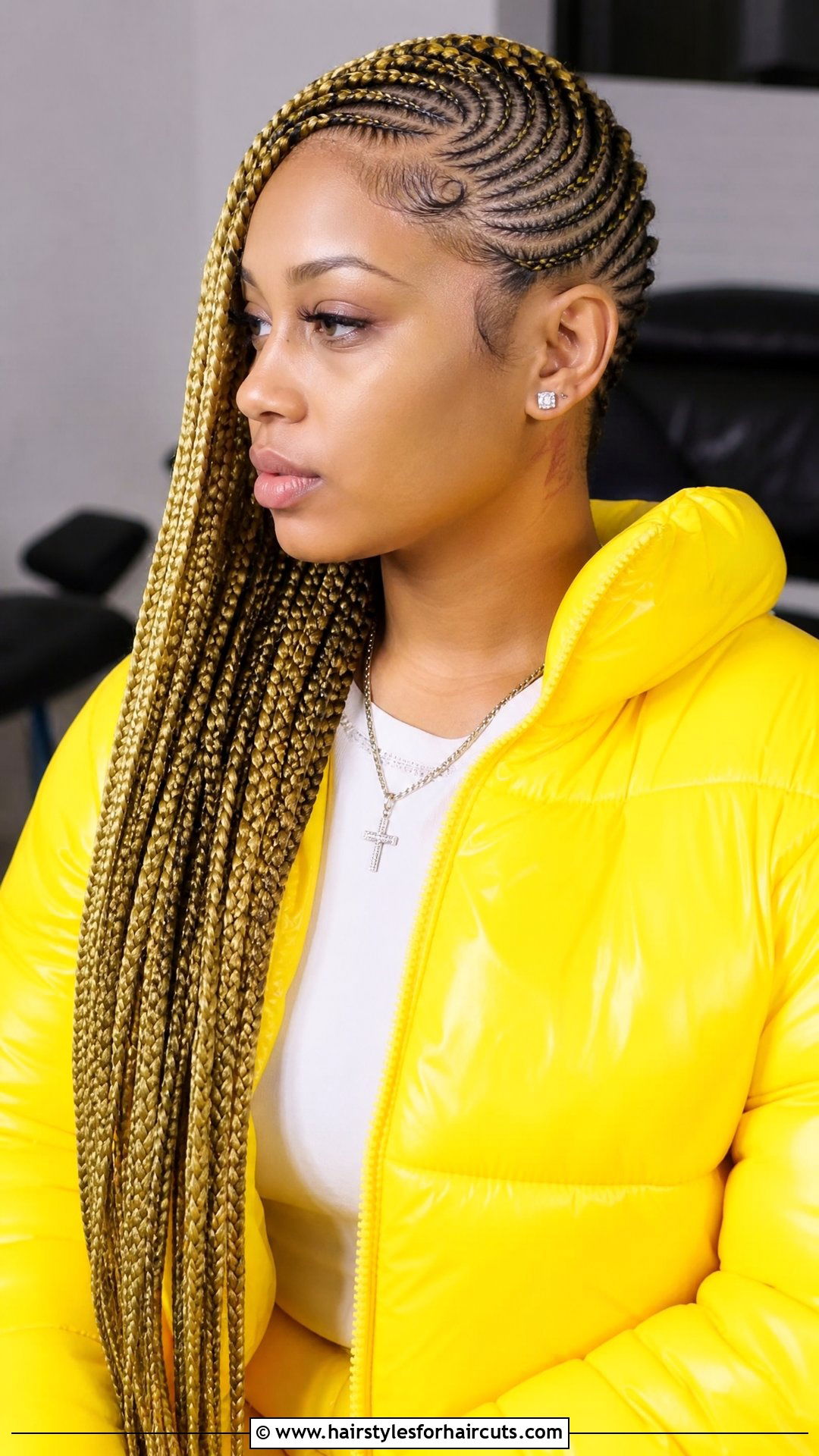 Lemonade Braids - 25 winter braid hairstyles for black hair - 25 winter braid hairstyles for black hair