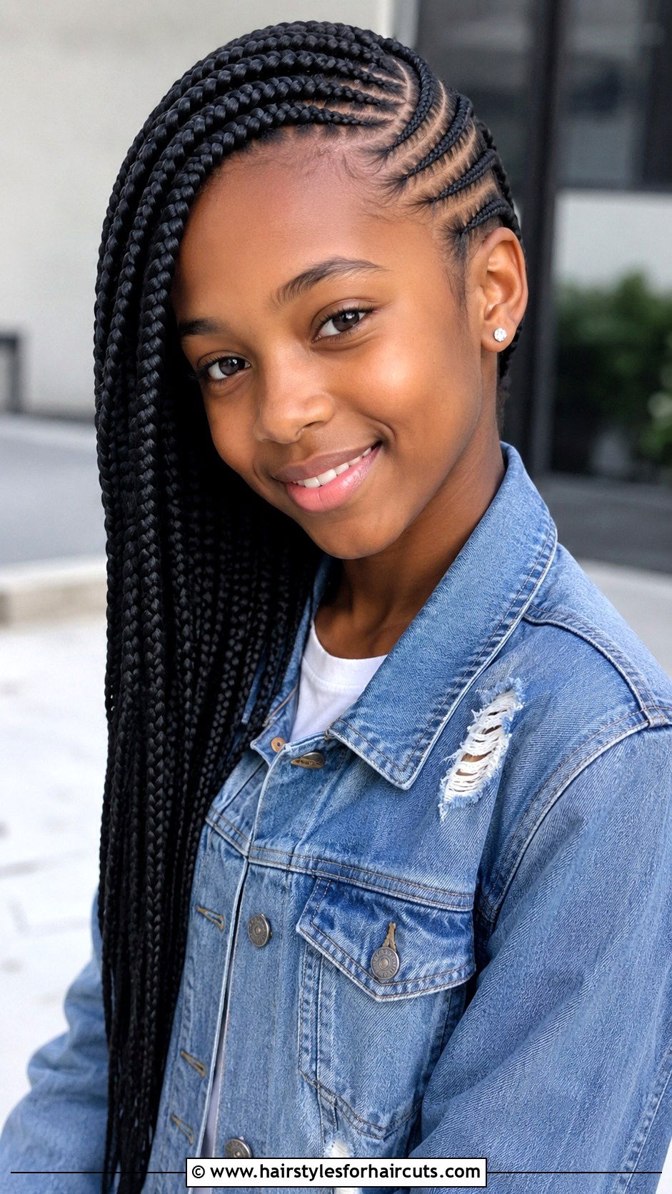 Lemonade Braids Side Part - 25 cute black girl hairstyles - 25 cute black girl hairstyles