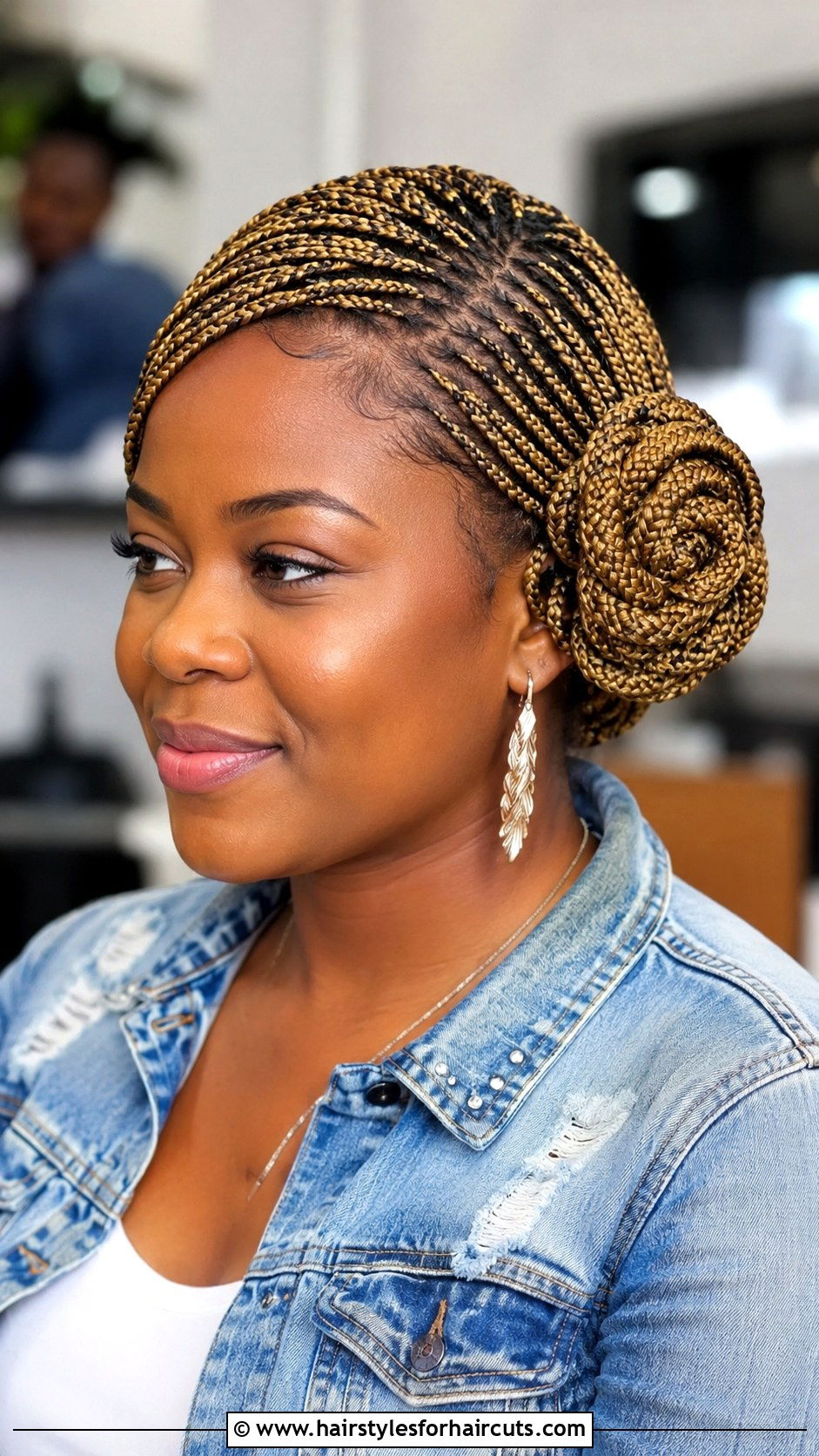 Lemonade Braids With Corn Rose - 25 corn rose hairstyles - 25 corn rose hairstyles