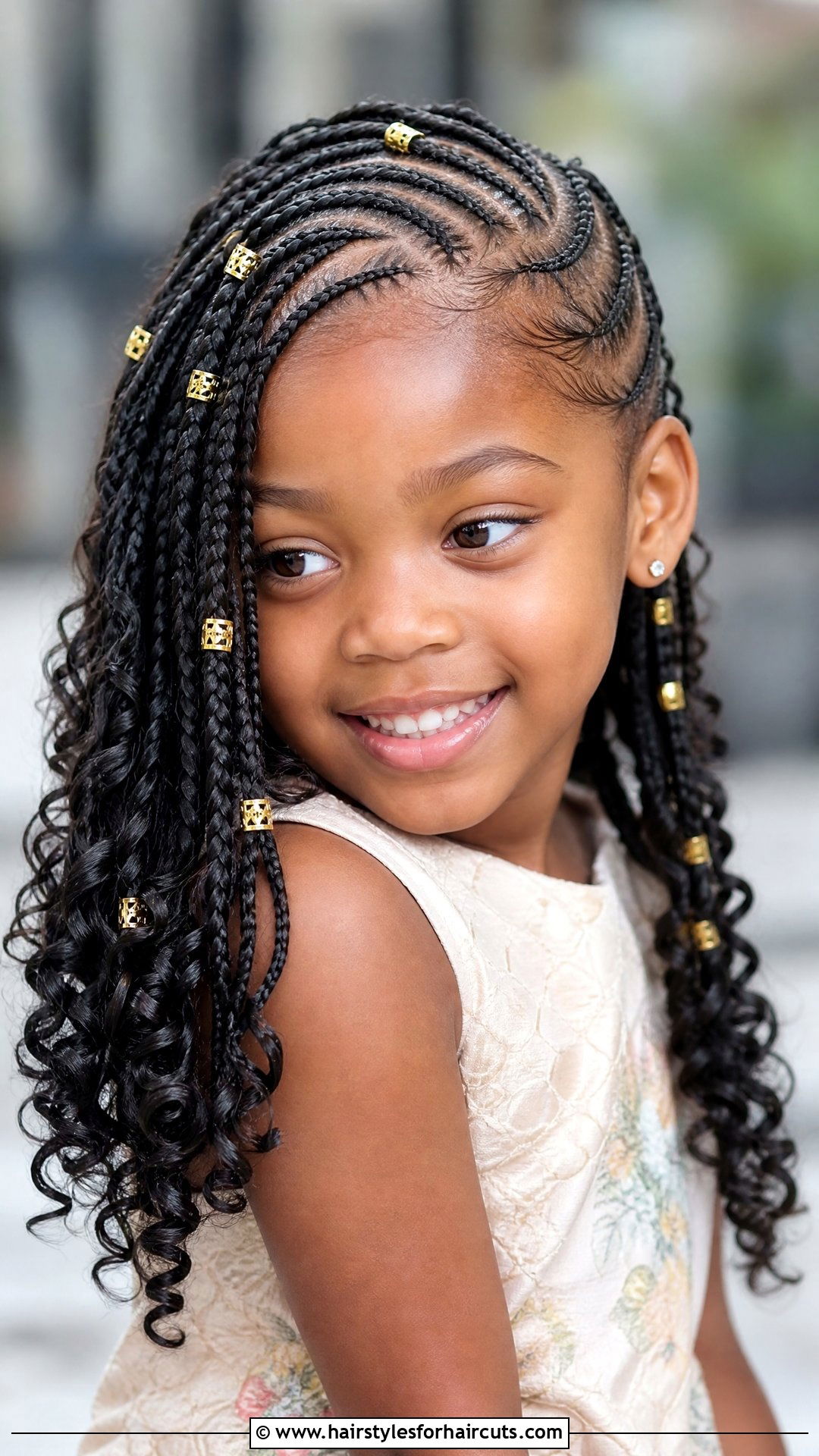 Lemonade Braids With Curly Ends - 25 flower girl hairstyles for black hair - 25 flower girl hairstyles for black hair