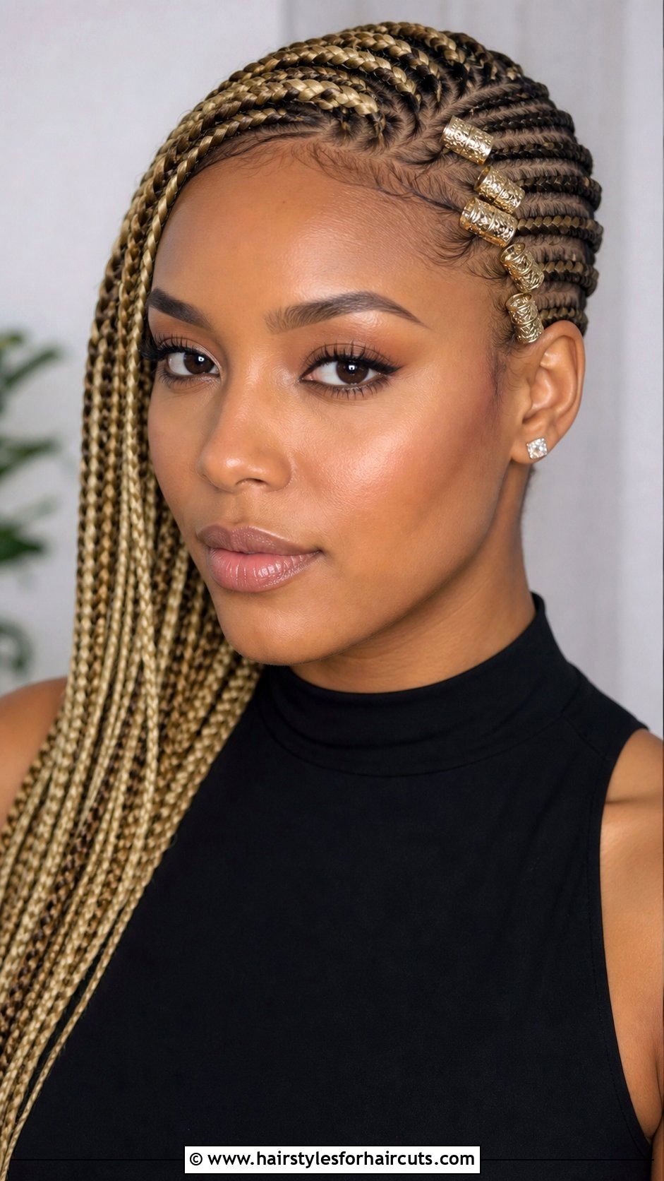 Lemonade Braids With Hair Rings - 25 hair rings hairstyles - 25 hair rings hairstyles