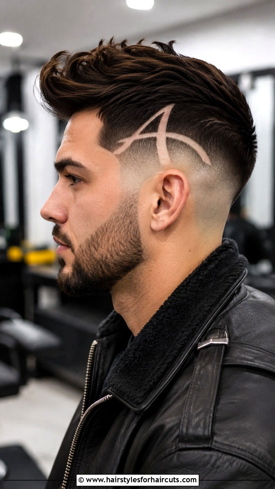 Letter A Design High Fade - 25 letter a design haircuts - 25 letter a design haircuts