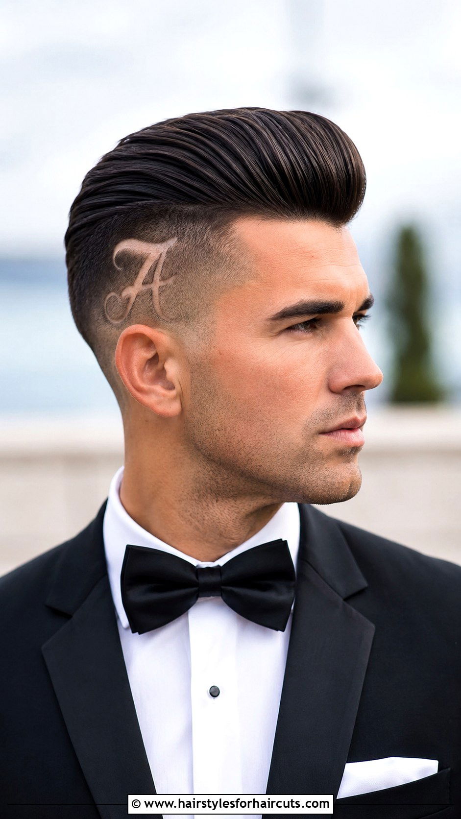 Letter A Design Pompadour - 25 letter a design haircuts - 25 letter a design haircuts