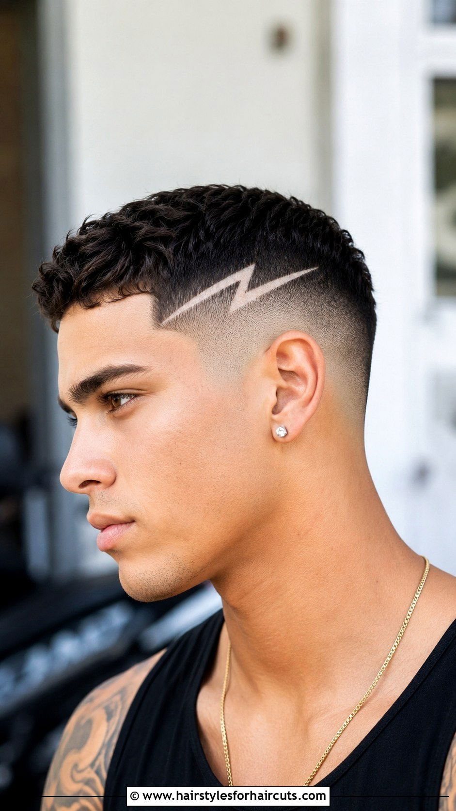 Lightning Bolt Fade - 25 meme haircuts - 25 meme haircuts