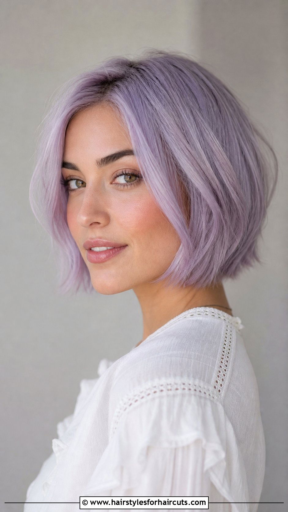 Lilac Short Bob - 25 dye hairstyles - 25 dye hairstyles