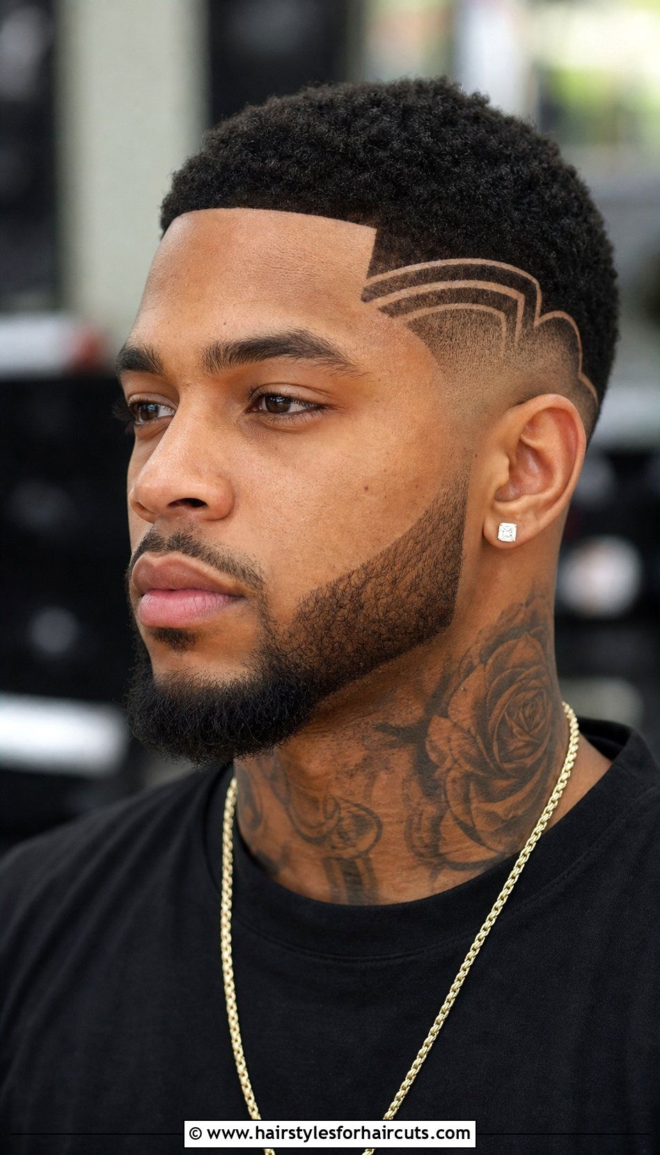 Line Up With Temp Design - 25 line in haircuts - 25 line in haircuts
